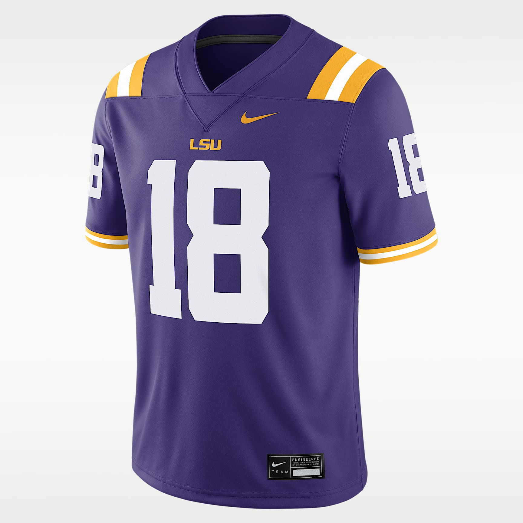 Jersey de juego Nike Dri-FIT College NIL para hombre Garrett Nussmeier LSU
