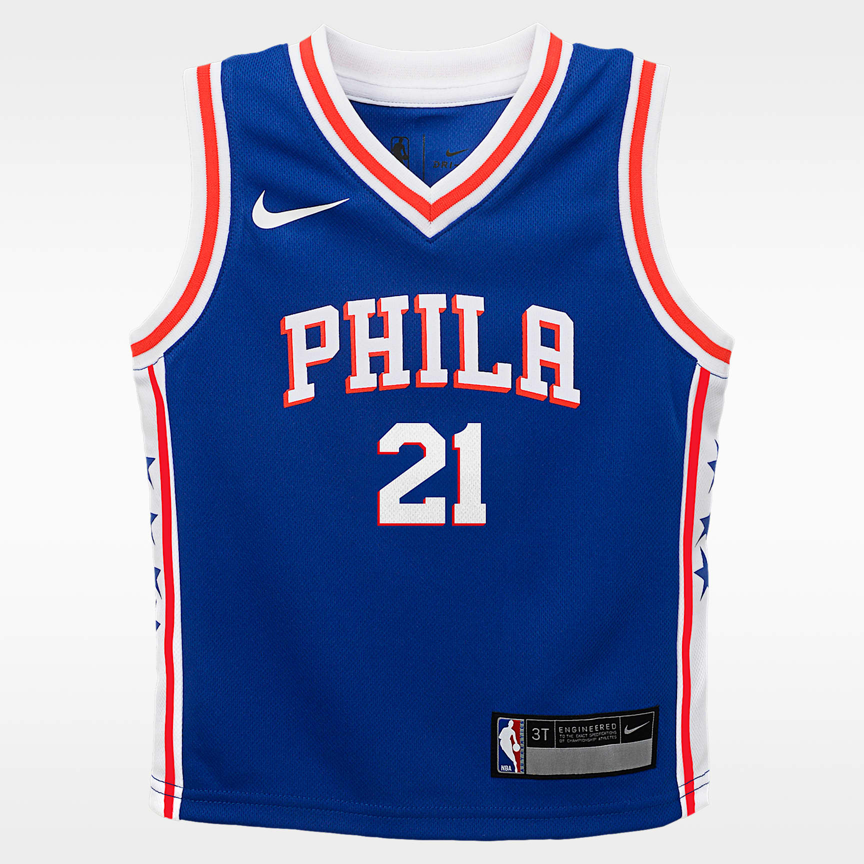 Joel Embiid Philadelphia 76ers Icon Edition Little Kids' Nike NBA ...