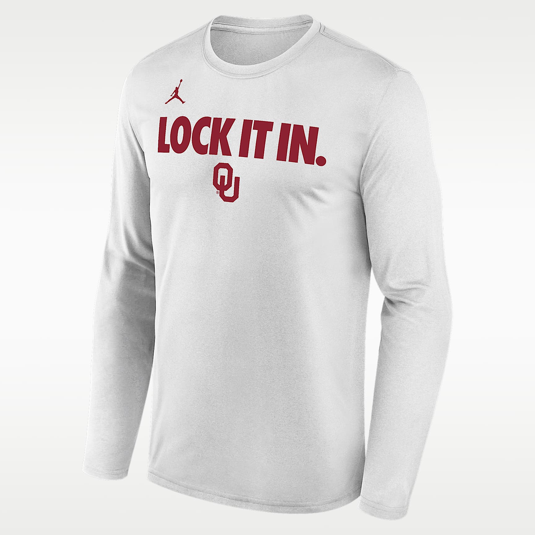 Oklahoma 2026 On-Court Bench Men's Nike Dri-FIT College Long-Sleeve T-Shirt