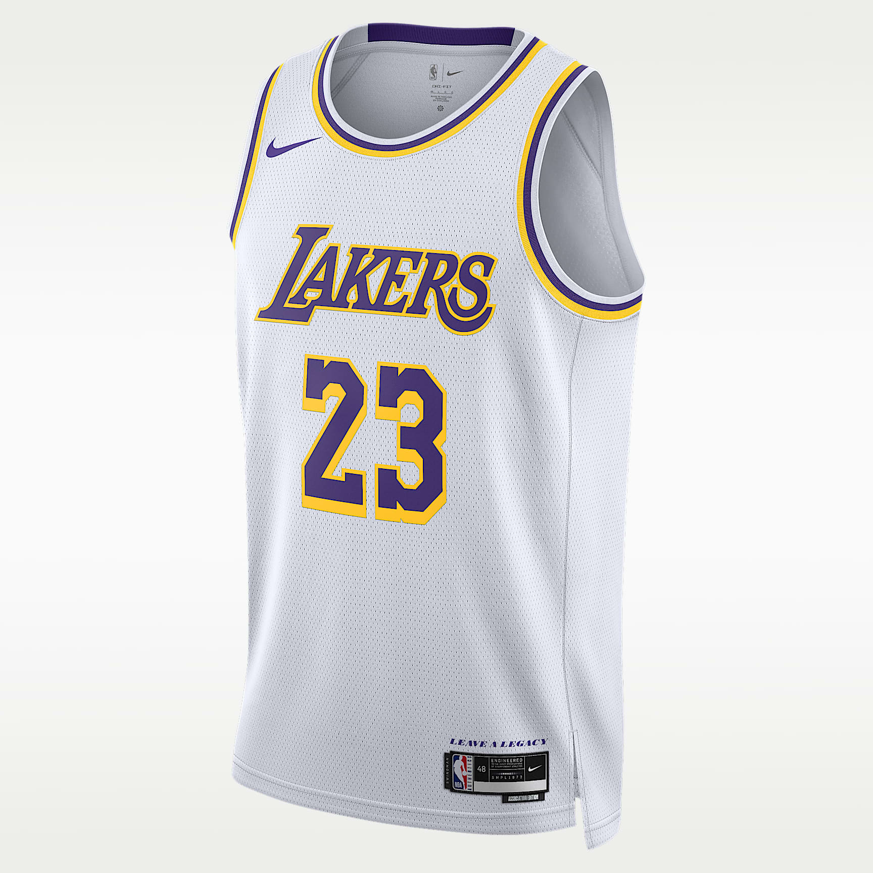 LeBron James Los Angeles Lakers 2022/23 Association Edition Nike Dri-FIT NBA Swingman-spillertrøje til mænd