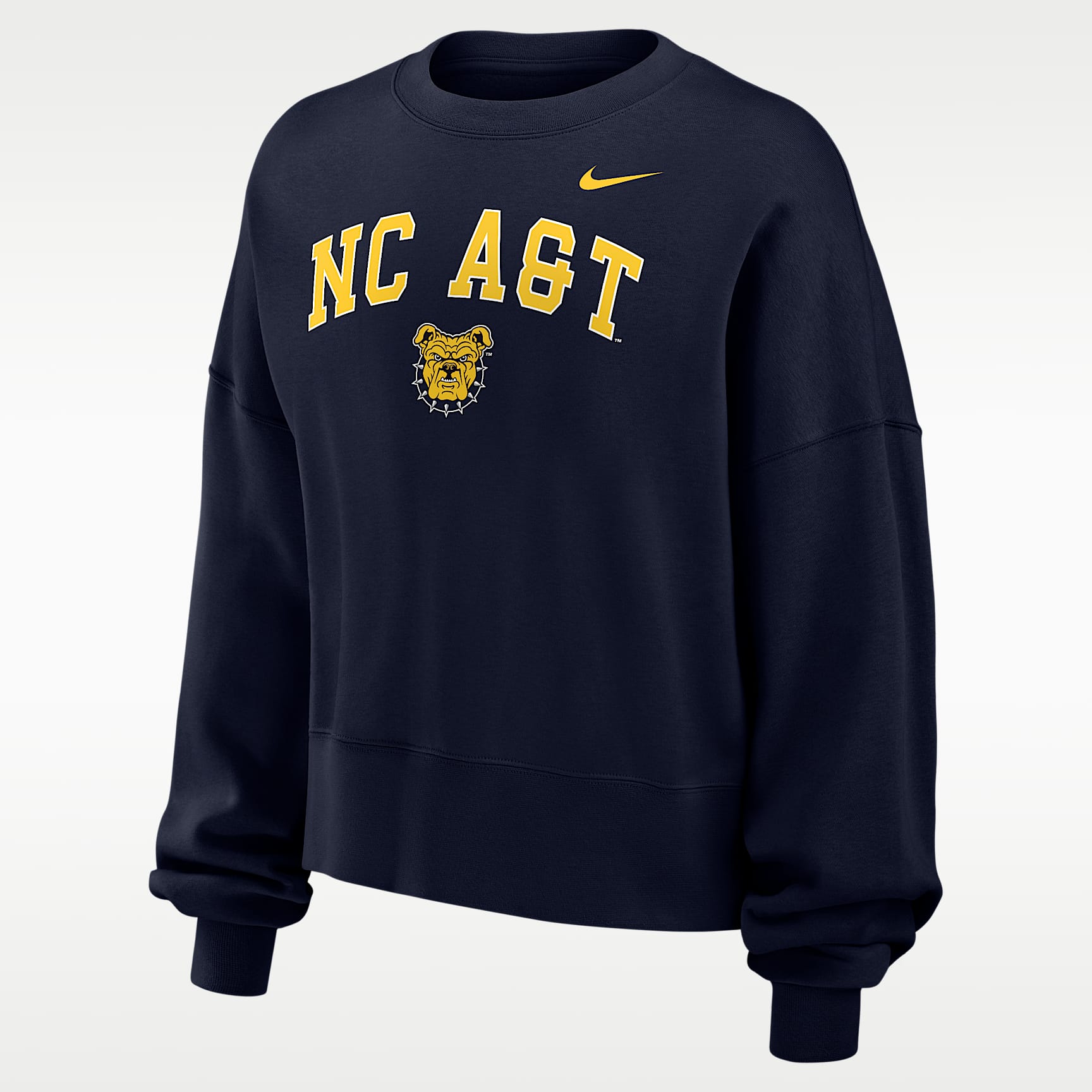 Sudadera de cuello redondo Phoenix Fleece para mujer Nike College (North Carolina A&T University)
