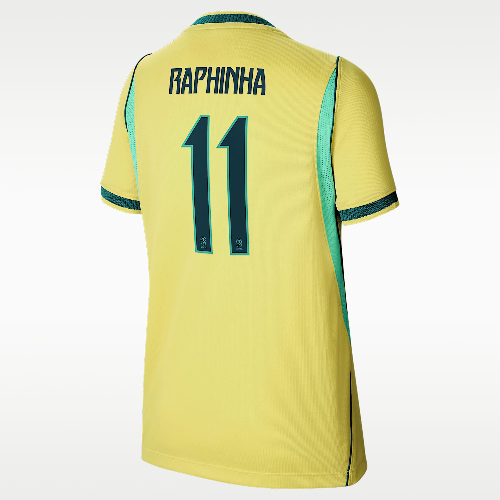 Raphinha Brazil National Team 2026 Stadium Home Big Kids' Nike Dri-FIT Soccer Jersey