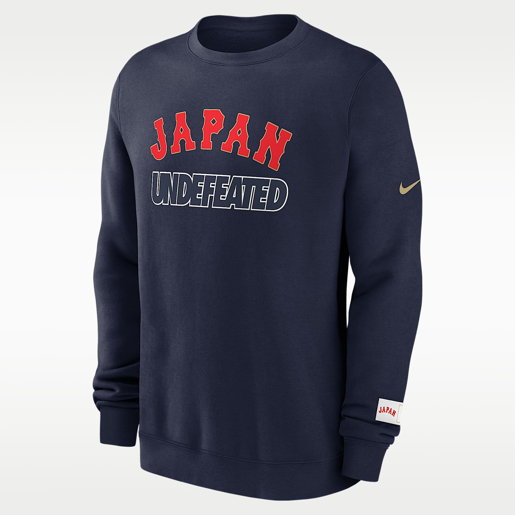 Japan National Baseball Team 2026 World Baseball Classic Complex Undefeated Men's Nike Pullover Crew