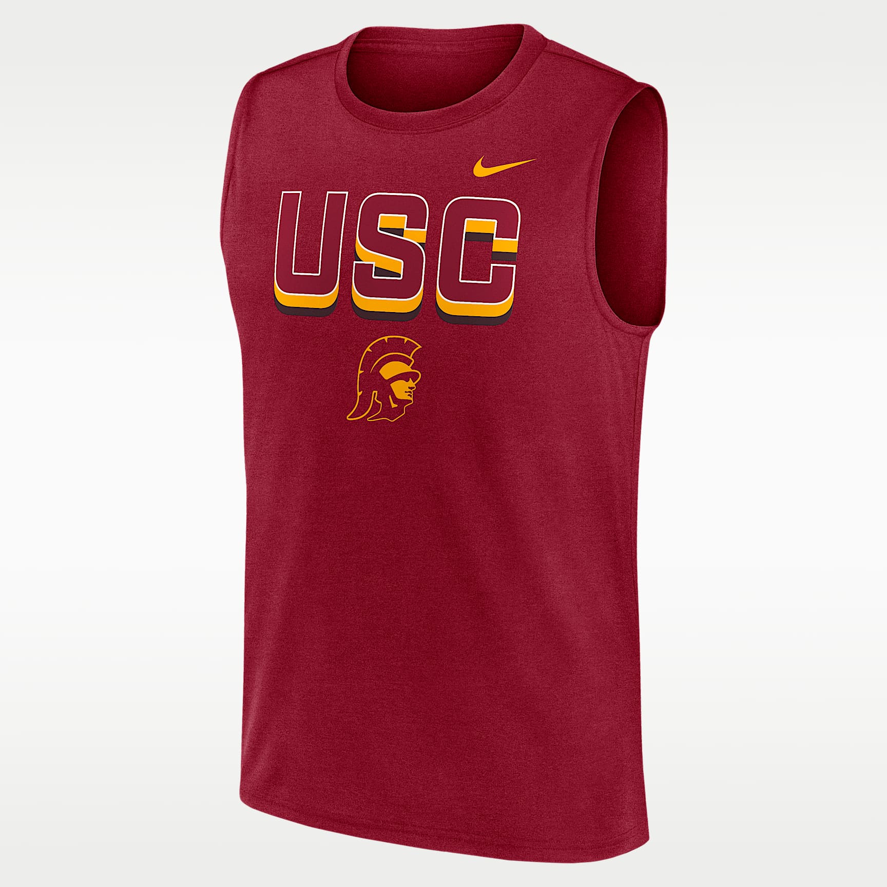 Camiseta sin mangas universitaria Nike Dri-FIT para hombre USC Primetime Legend Tricode
