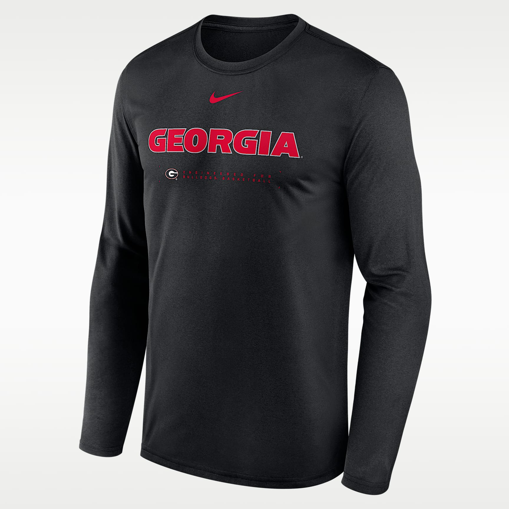 Georgia Courtside Basketball Shootaround Legend Men's Nike Dri-FIT College Long-Sleeve T-Shirt