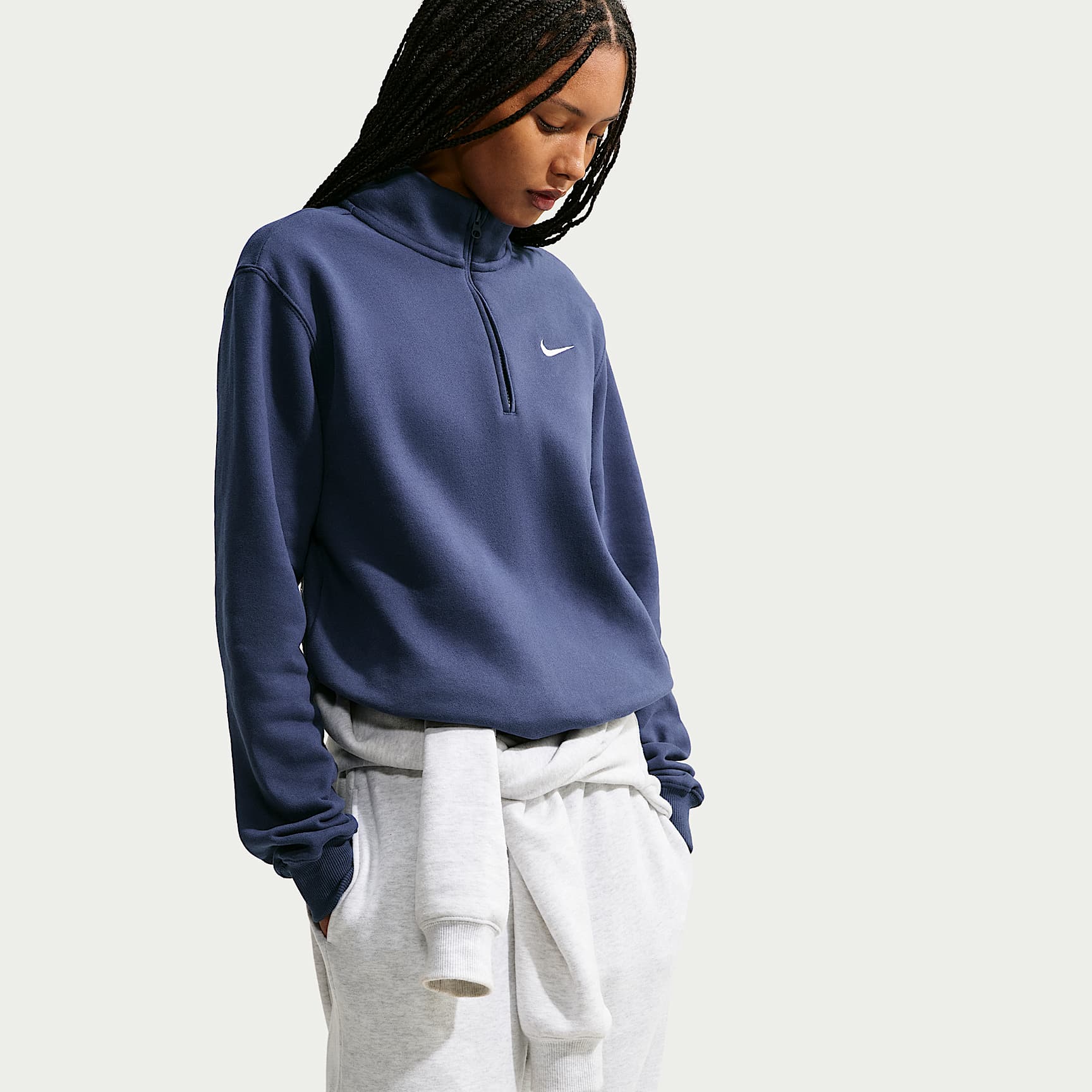 Nike Studio Fleece Medium Weight Women's 1/4-Zip Top