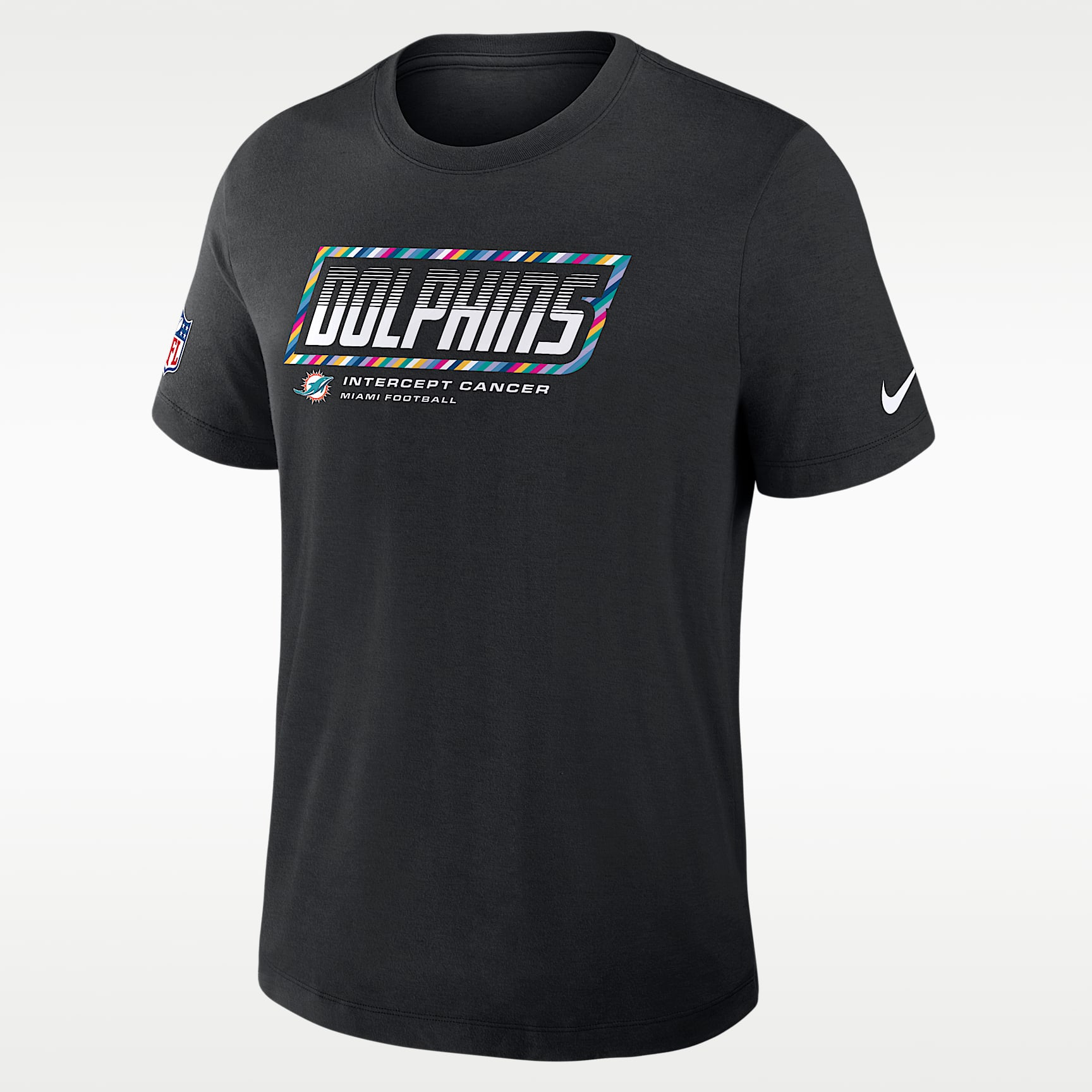 Miami Dolphins Crucial Catch Sideline Men's Nike Dri-FIT NFL T-Shirt