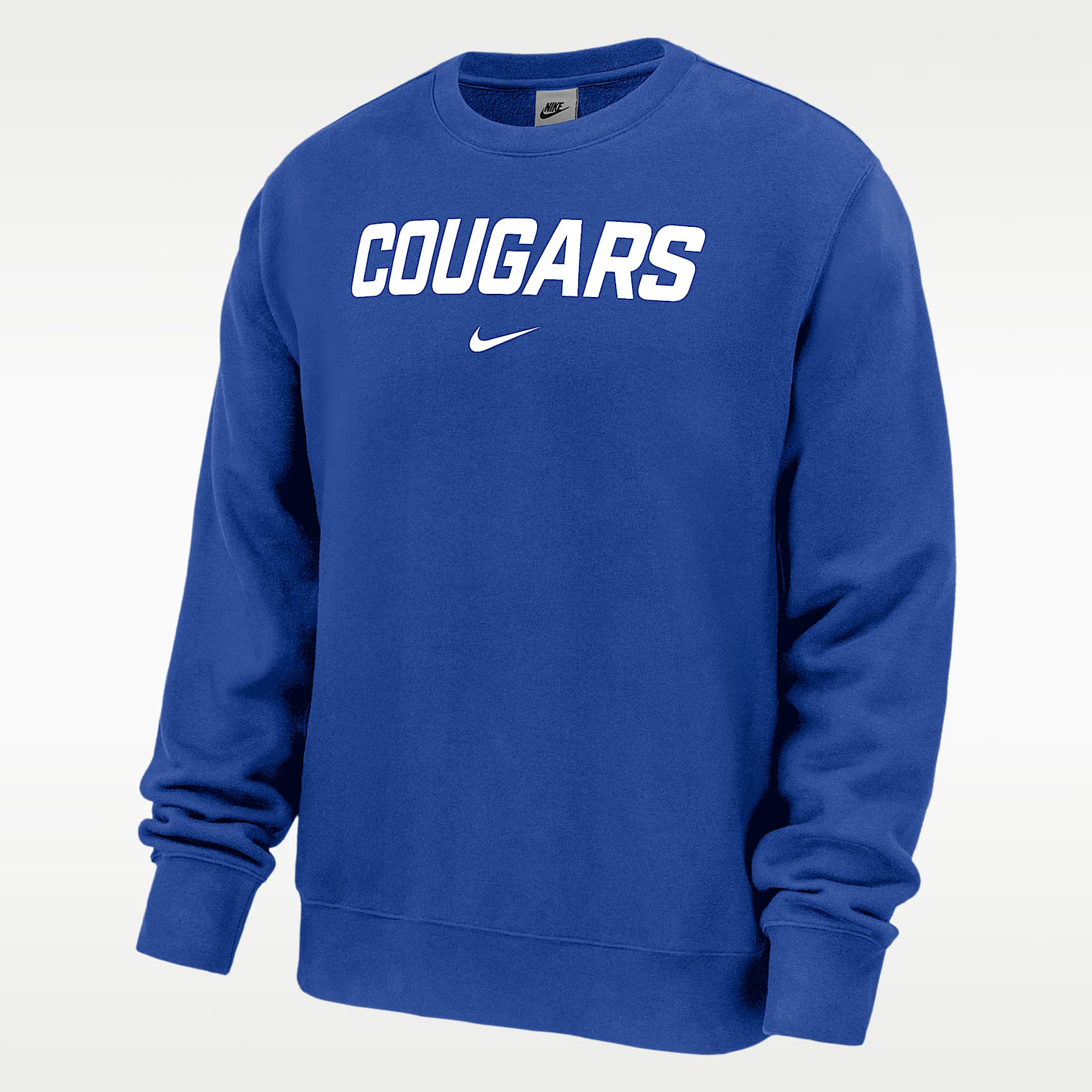 BYU Cougars Club Fleece Men's Nike NCAA Pullover Crew-Neck Sweatshirt