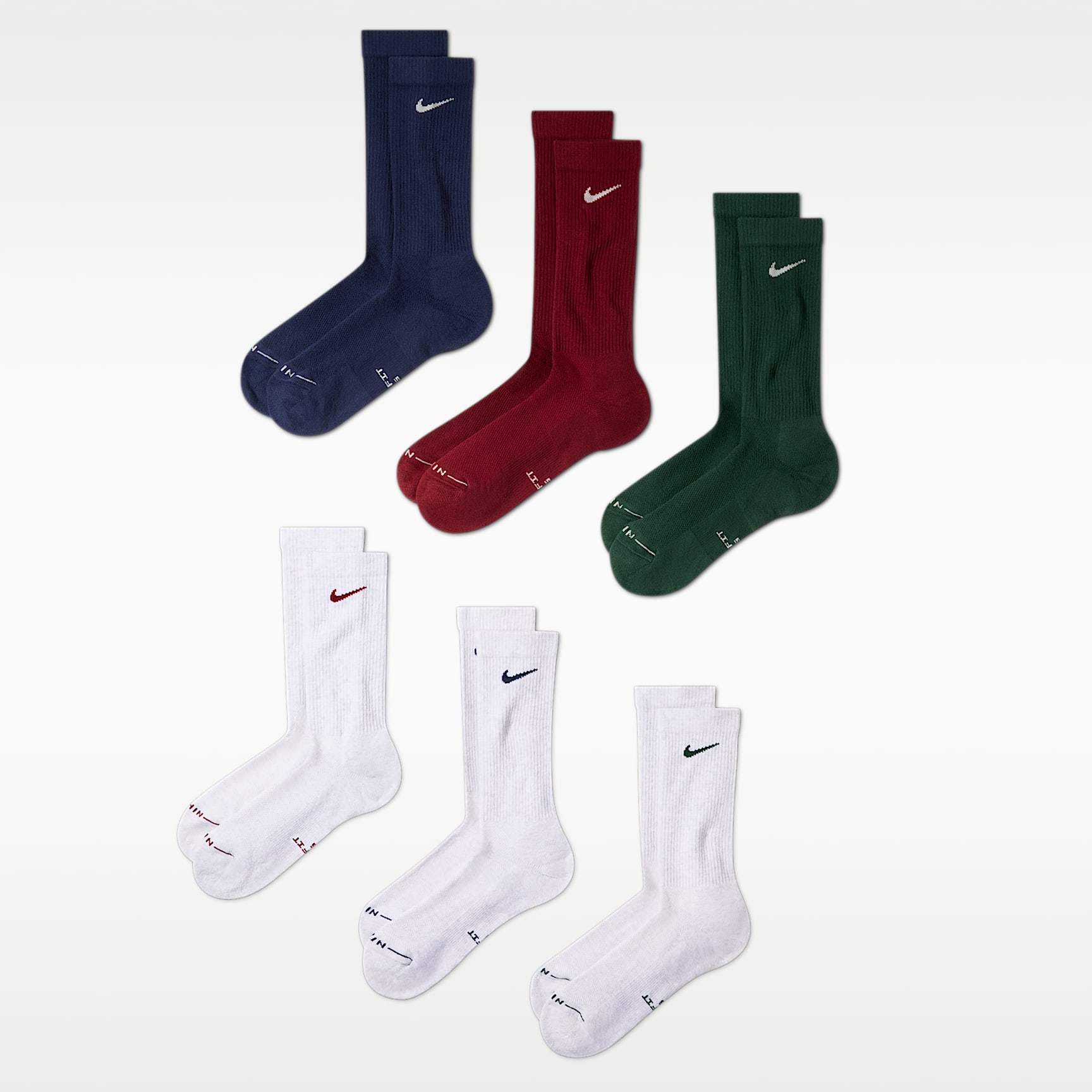 Nike Everyday Elevated Crew Socks (6 Pairs)