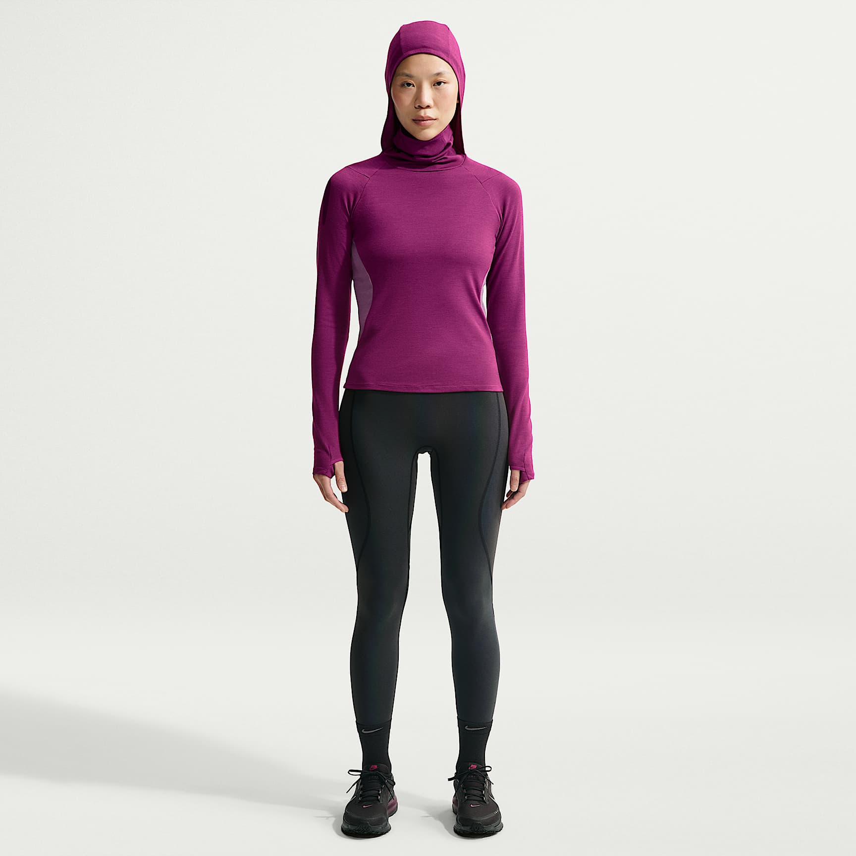 NikeLab | Running Flash Leggings de talle alto sin costuras en la parte delantera - Mujer