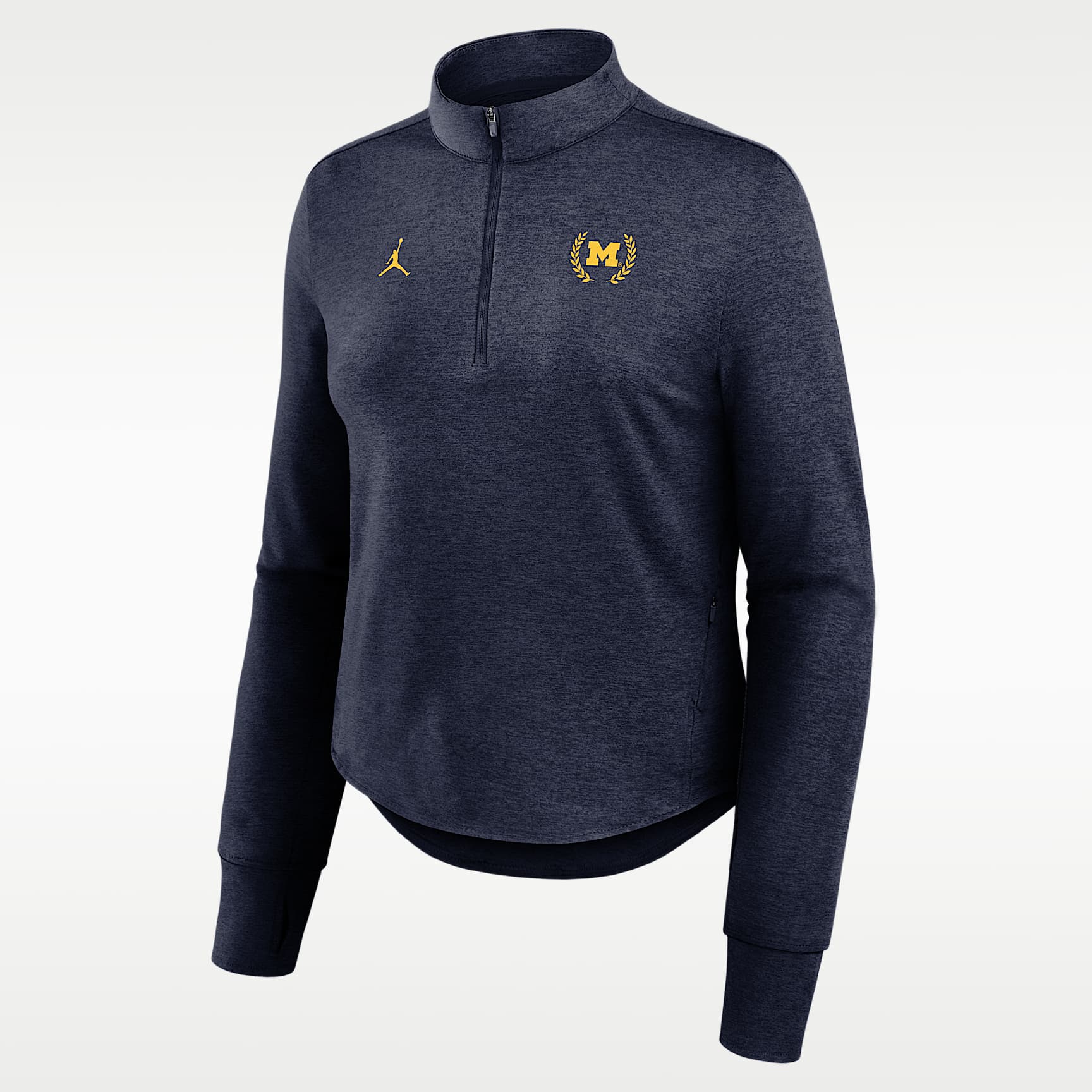 Michigan Swift Women's Jordan Brand Dri-FIT College Half-Zip Top