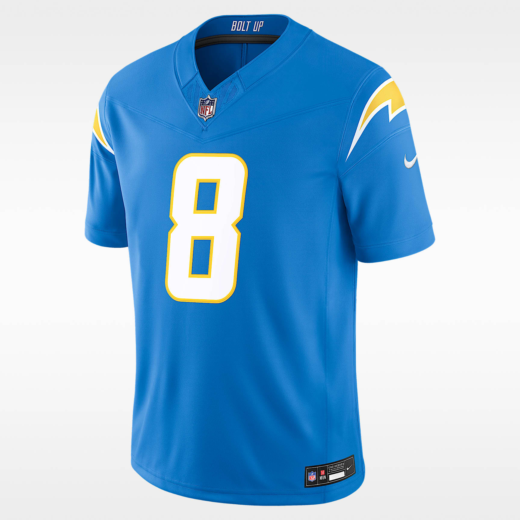 Omarion Hampton Los Angeles Chargers Men's Nike Dri-FIT NFL Limited Jersey