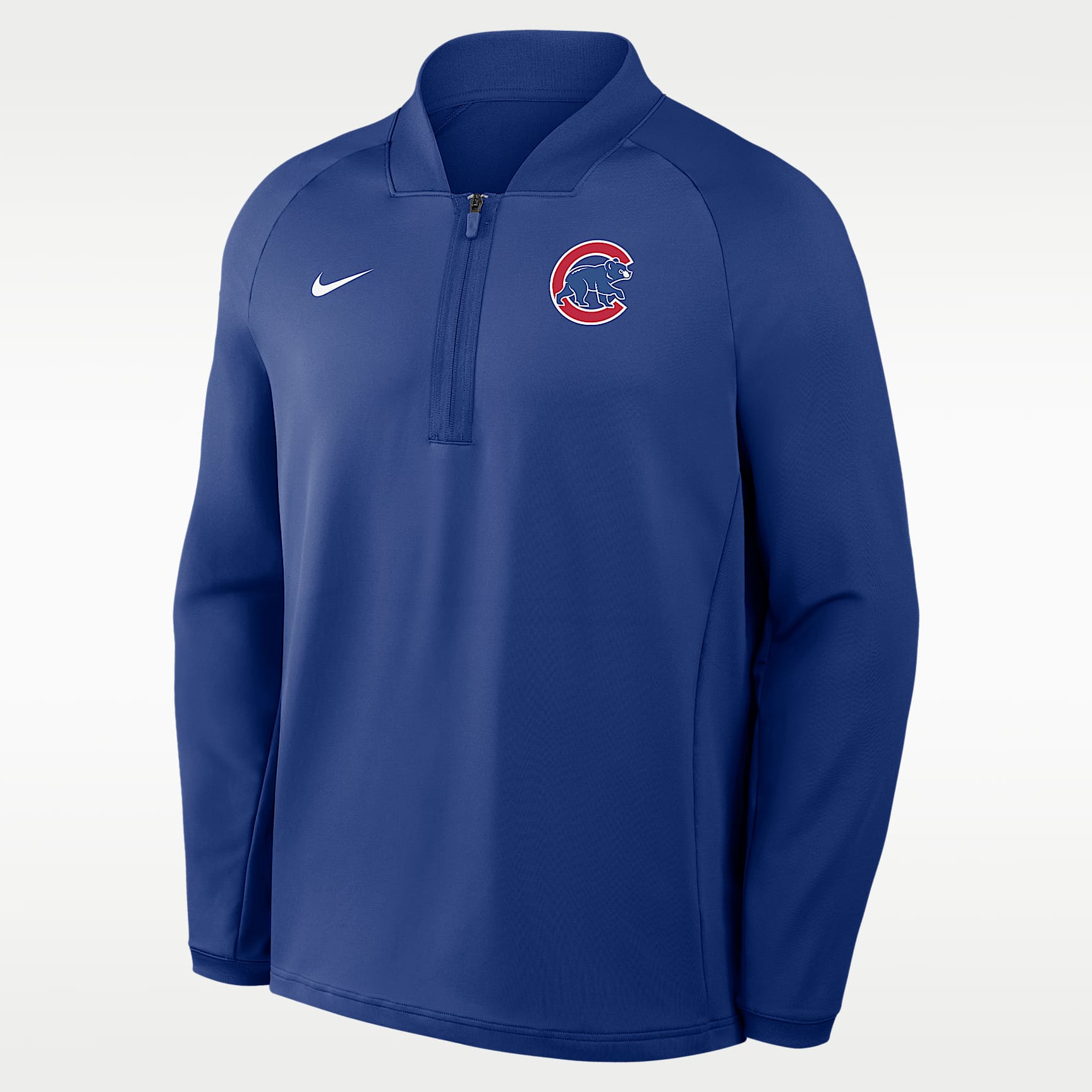 Chicago Cubs Authentic Collection Men's Nike Dri-FIT MLB 1/2-Zip Long-Sleeve Top