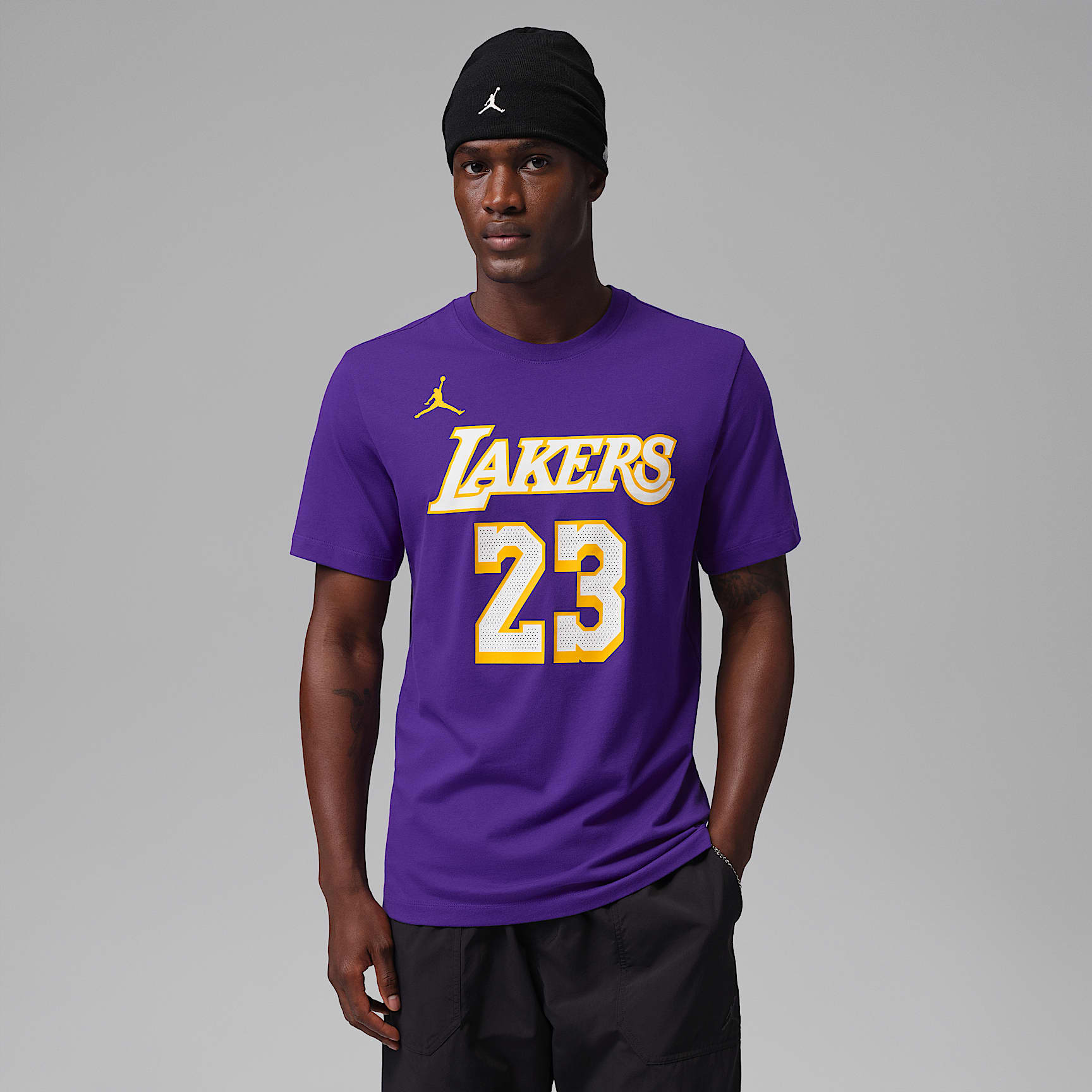 Playera Nike de la NBA para hombre Los Angeles Lakers Essentials Statement