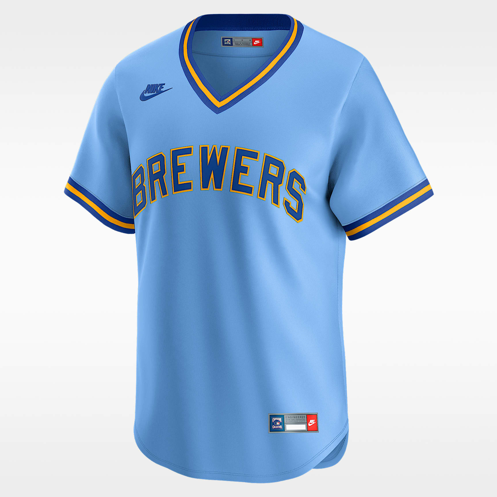 Jersey Nike Dri-FIT de la MLB Limited para hombre de Milwaukee Brewers Cooperstown