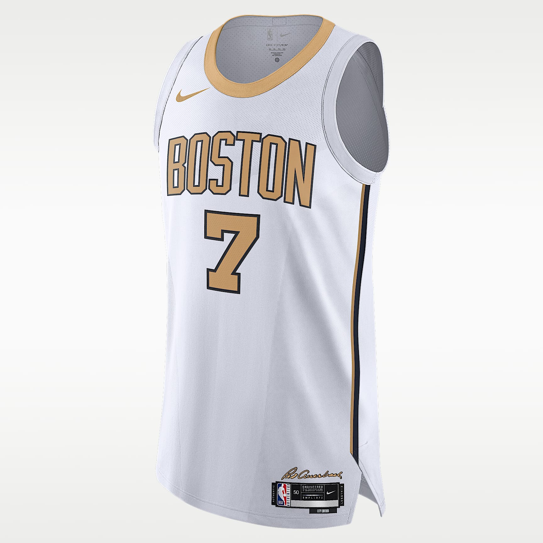 Jaylen Brown Boston Celtics City Edition Men's Nike Dri-FIT ADV NBA Authentic Jersey