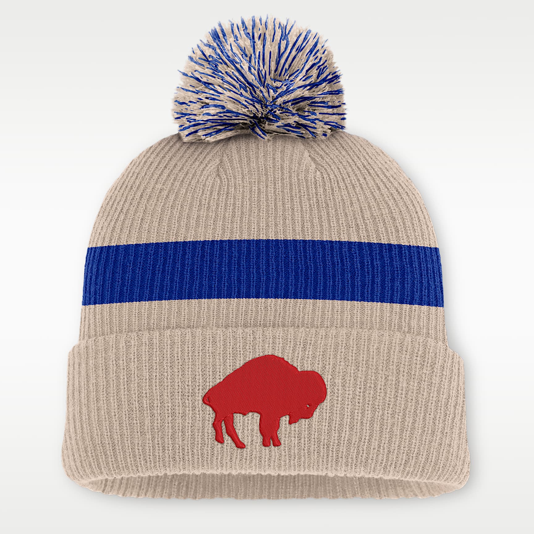 Buffalo Bills Rewind Peak Men's Nike NFL Cuffed Pom Beanie
