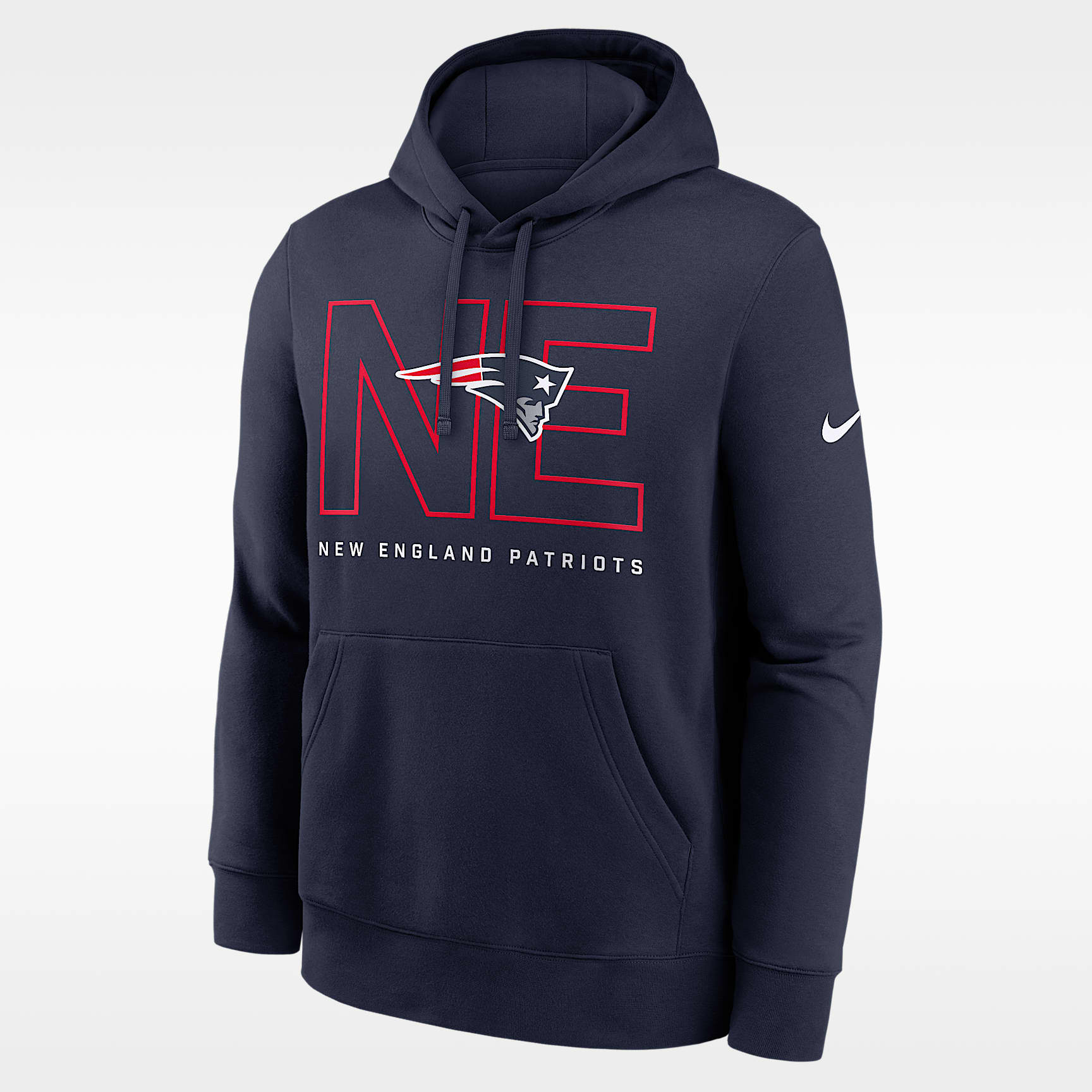 Sudadera con gorro sin cierre Nike de la NFL para hombre New England Patriots Busted Play Club