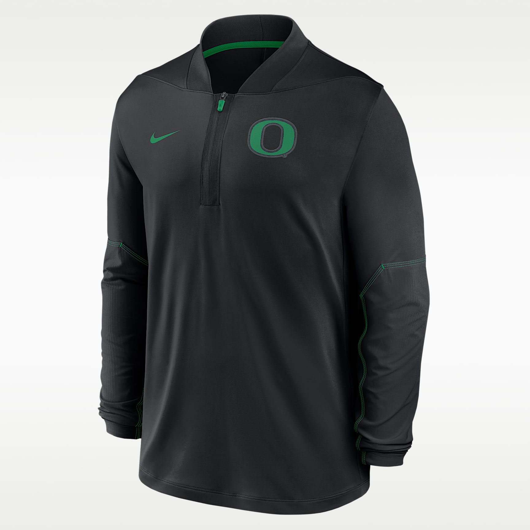 Playera universitaria Nike Dri-FIT de medio cierre para hombre Oregon Sideline