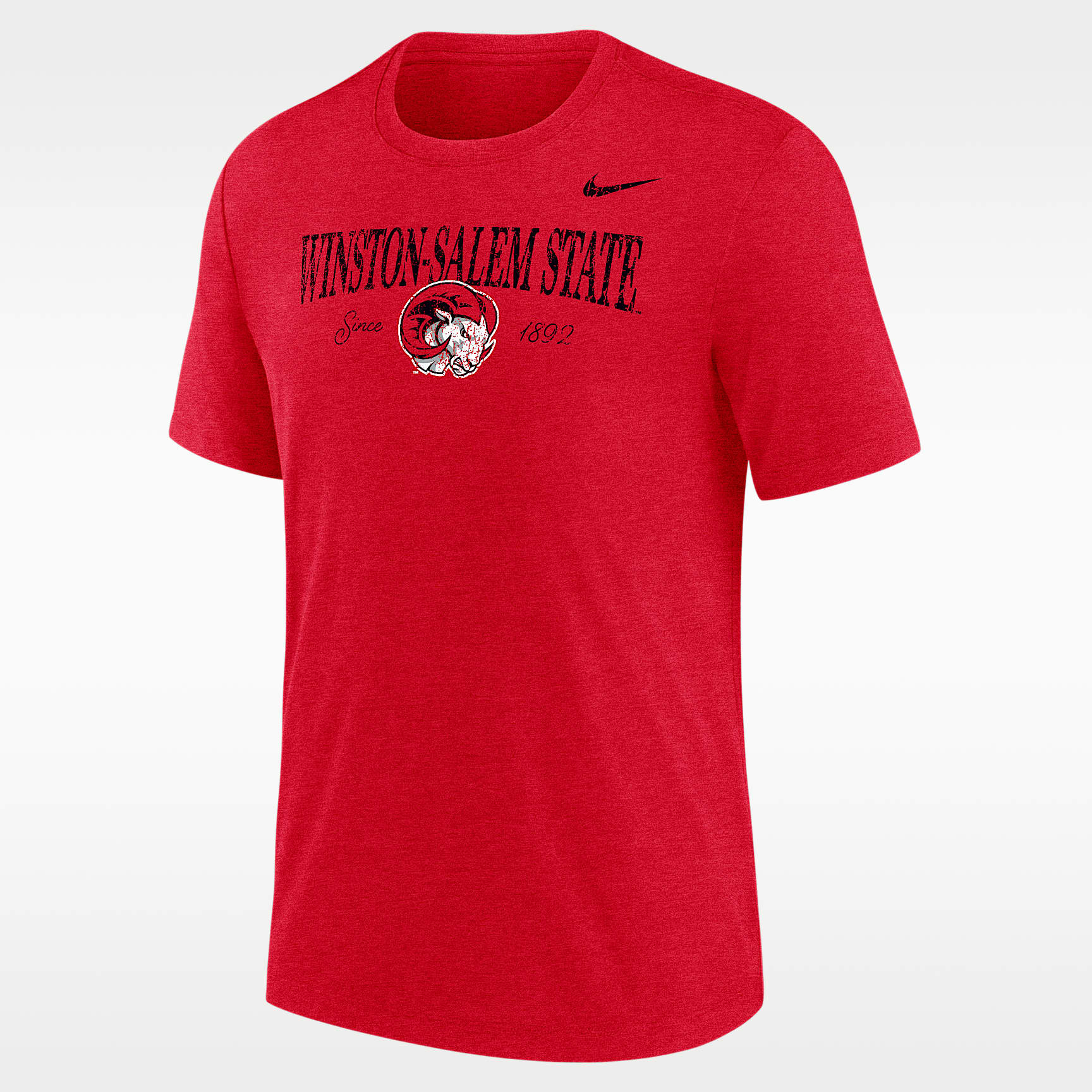 Playera de manga corta Tri-blend para hombre Nike College (Winston-Salem State)