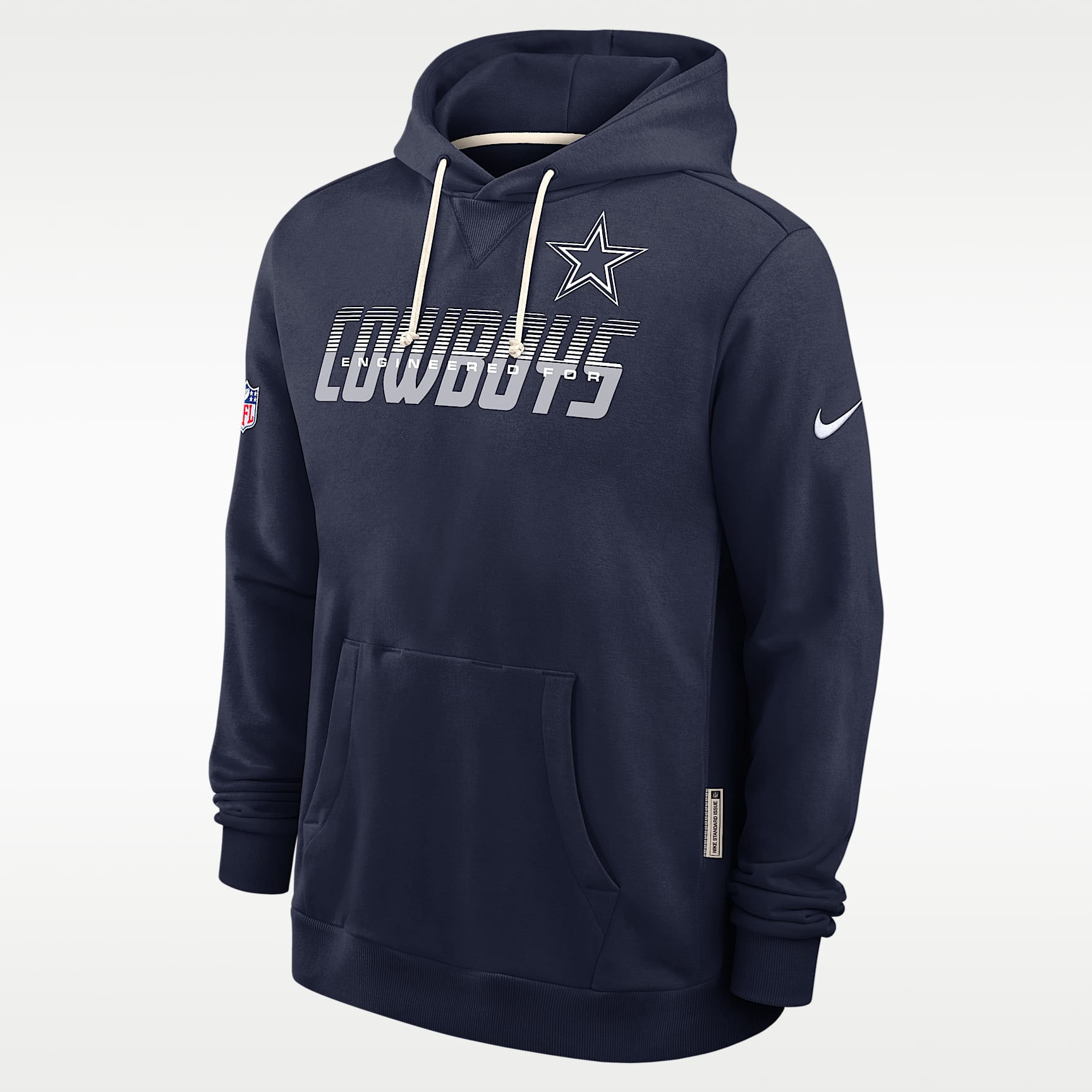 Dallas Cowboys Sideline Standard Issue Men's Nike Dri-FIT NFL Pullover Hoodie