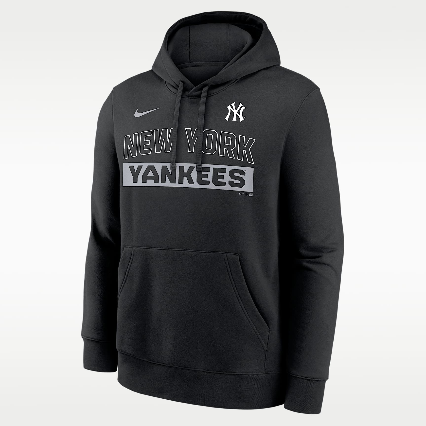 Sudadera con gorro sin cierre Nike de la MLB para hombre New York Yankees Club