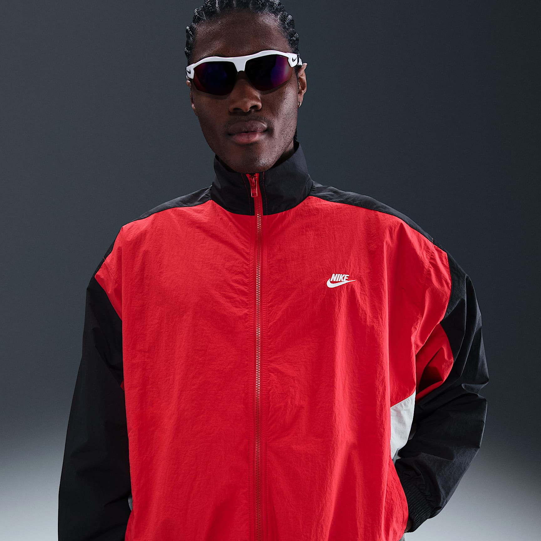 Chamarra deportiva de tejido Woven oversized para hombre Nike Club