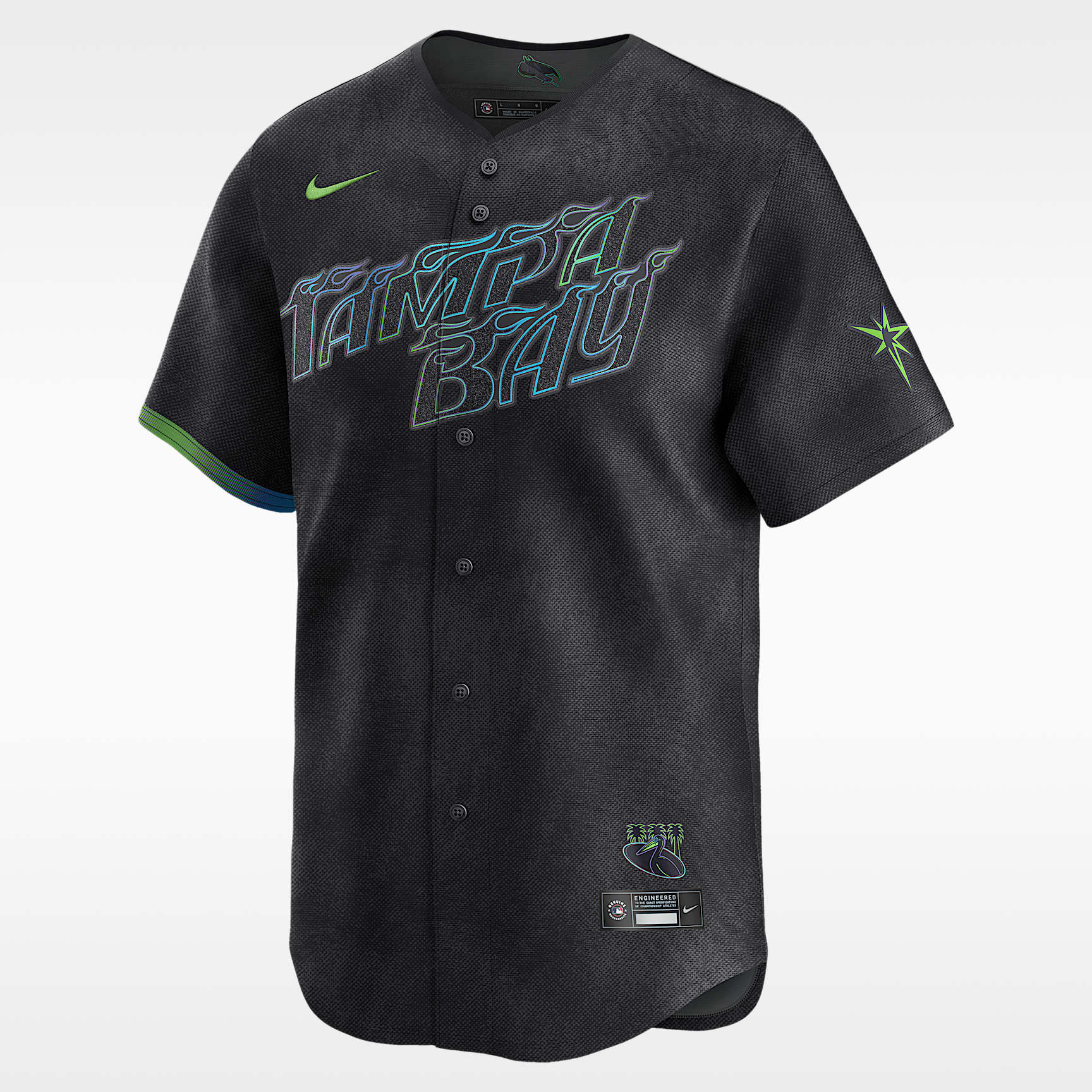 Jersey Nike Dri-FIT ADV de la MLB Limited para hombre Tampa Bay Rays City Connect