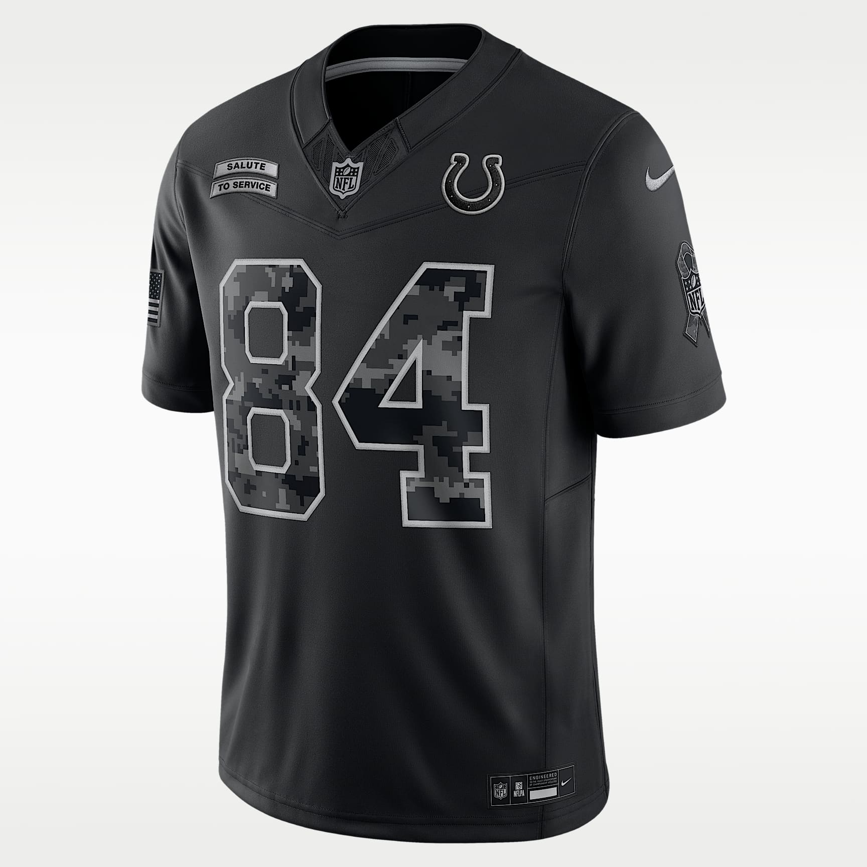 Tyler Warren Indianapolis Colts Salute to Service Men's Nike Dri-FIT NFL Limited Jersey