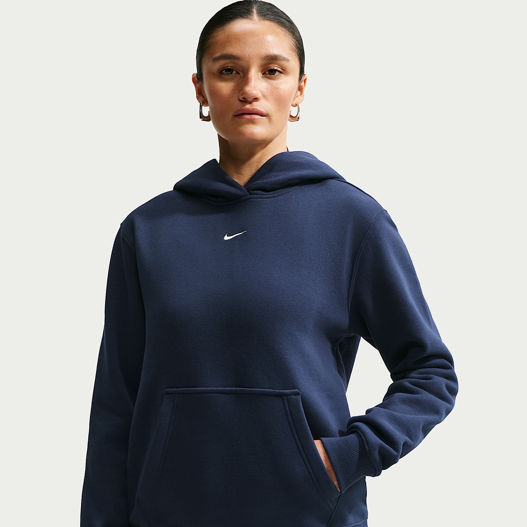 Felpa pullover con cappuccio Nike Studio Fleece Medium Weight – Donna