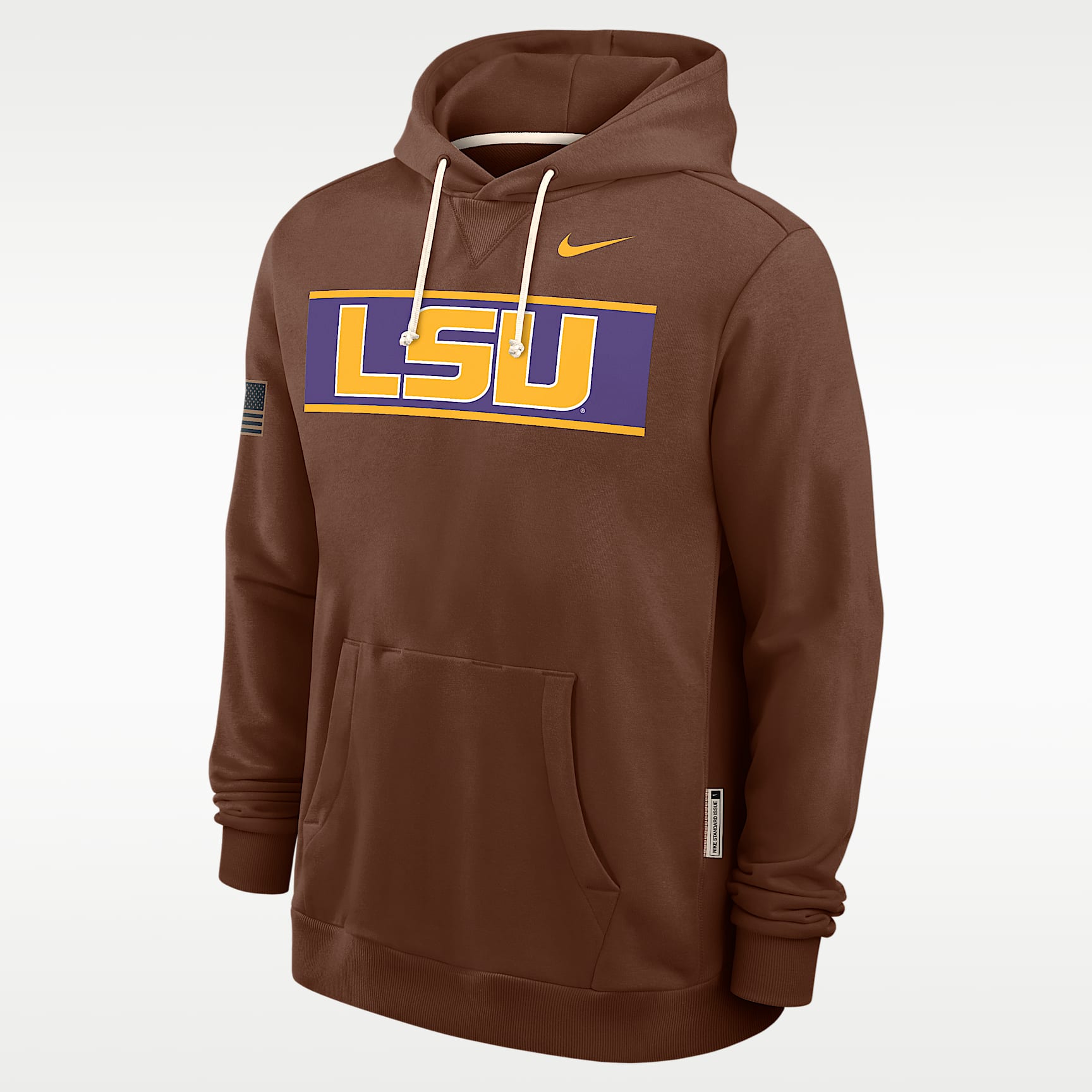 LSU 2026 Military Appreciation Standard Issue Men's Nike Dri-FIT College Pullover Hoodie