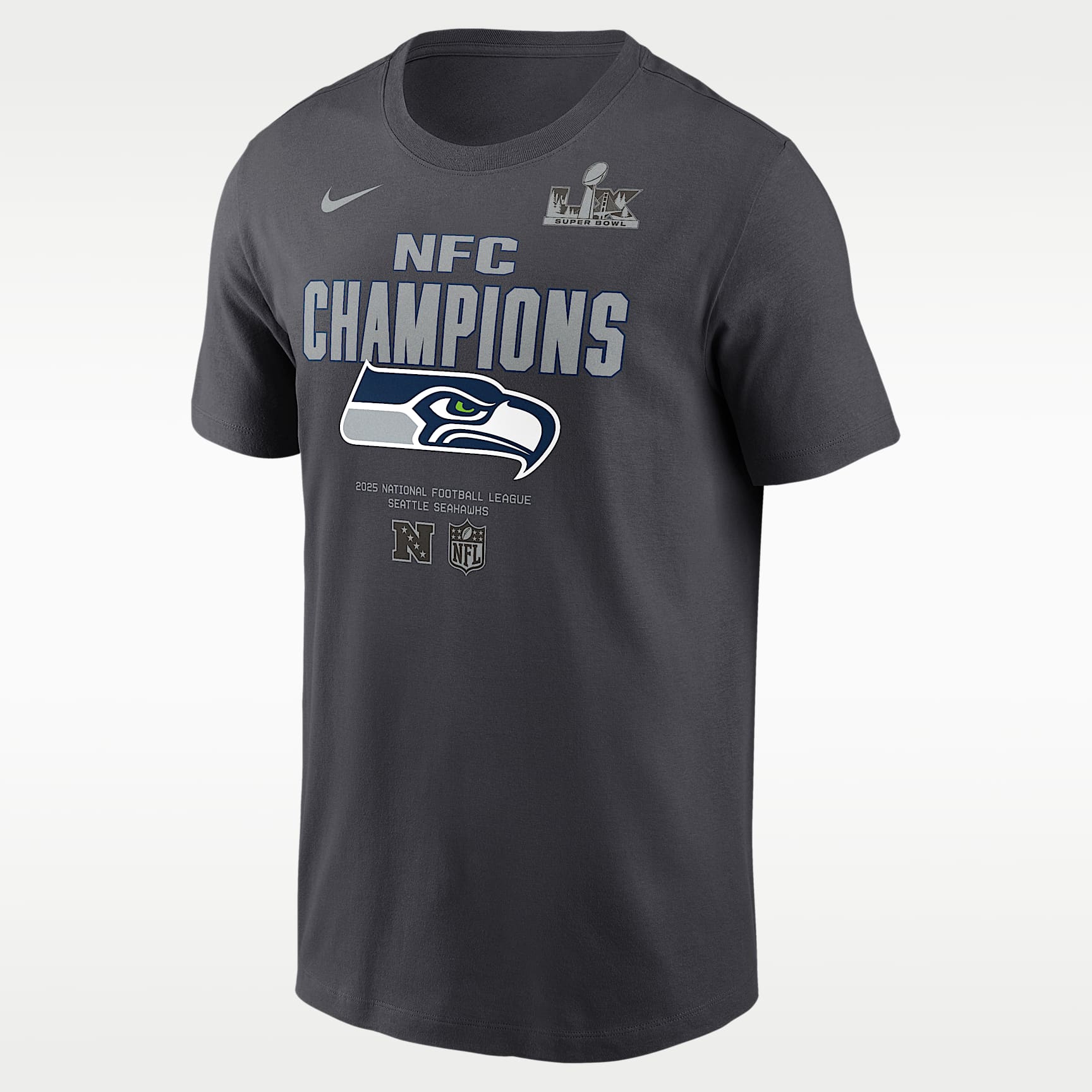 Seattle Seahawks 2026 NFC Champions Roster Men's Nike NFL T-Shirt