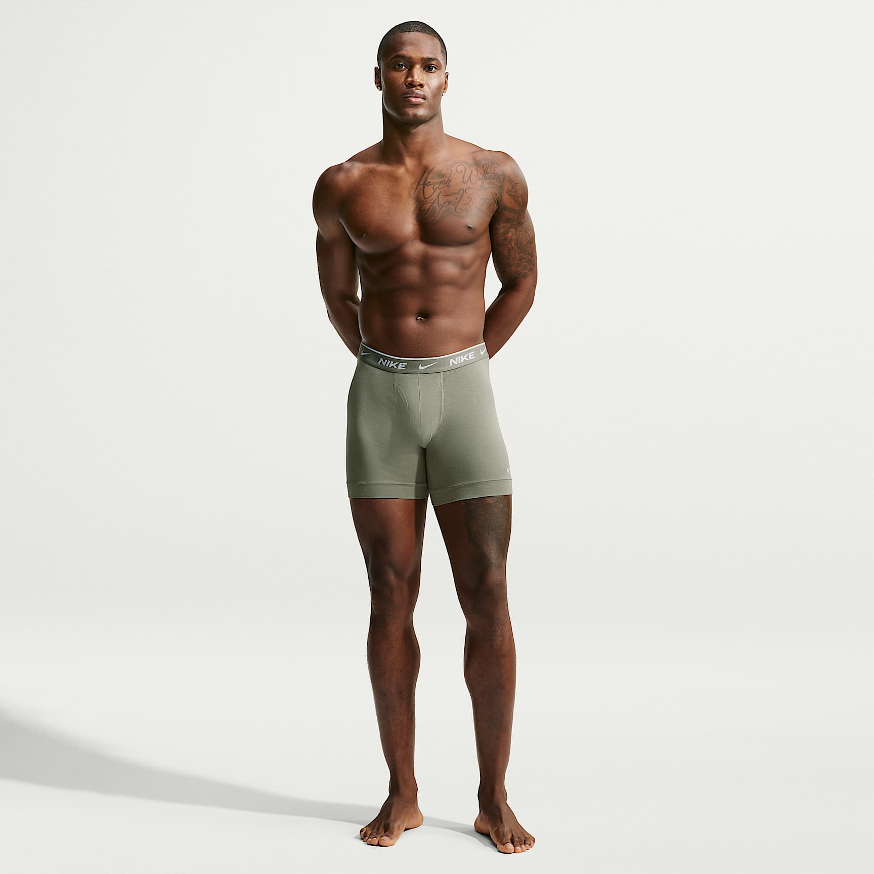 Nike Essential Cotton Stretch Men's Dri-FIT Boxer Briefs (3-Pack)
