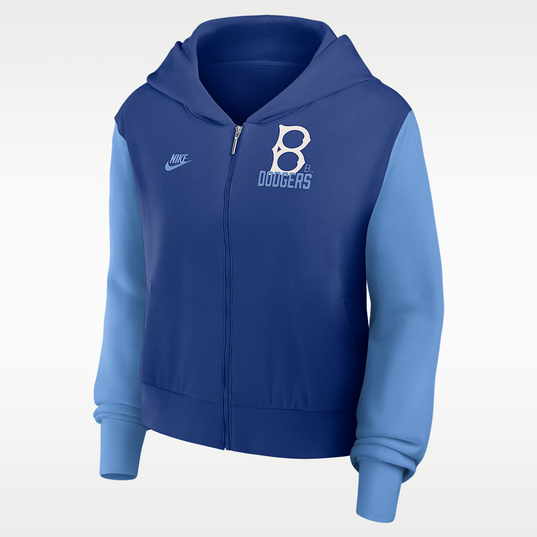 Brooklyn Dodgers Cooperstown Women's Nike MLB Full-Zip Hoodie