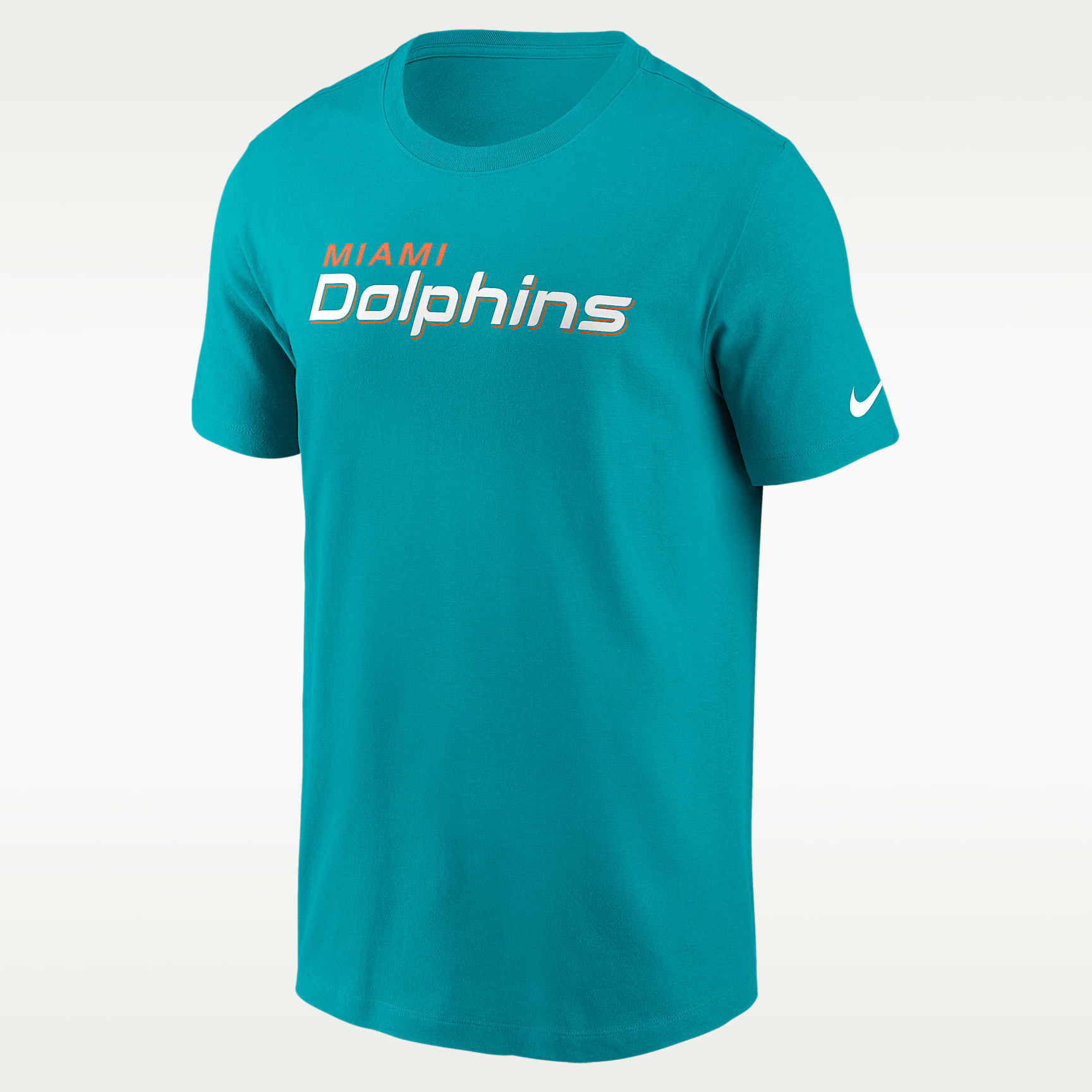 Playera Nike de la NFL para hombre Miami Dolphins Primetime Wordmark Essential