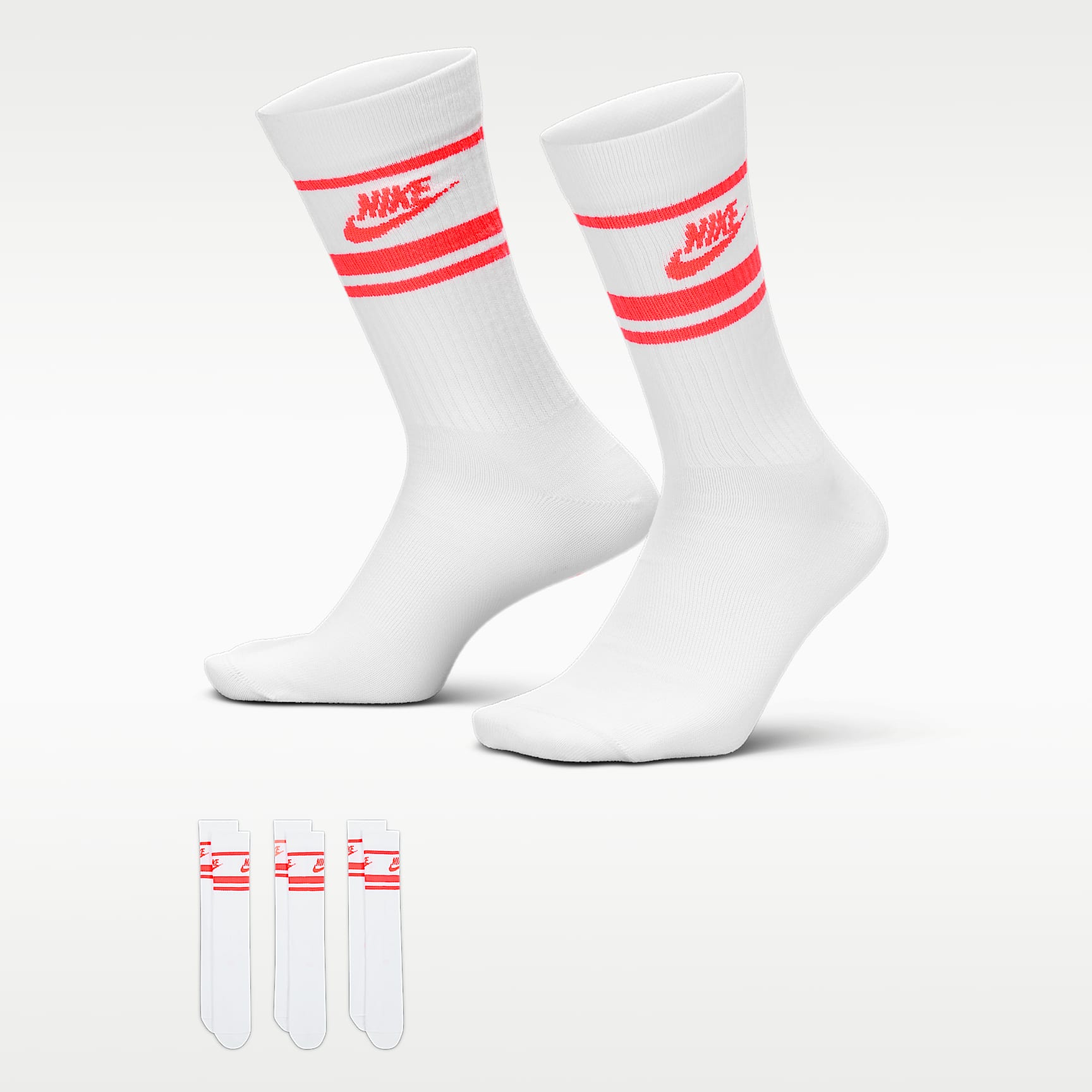 Nike Sportswear Dri-FIT Everyday Essential Crew Socks (3 Pairs)