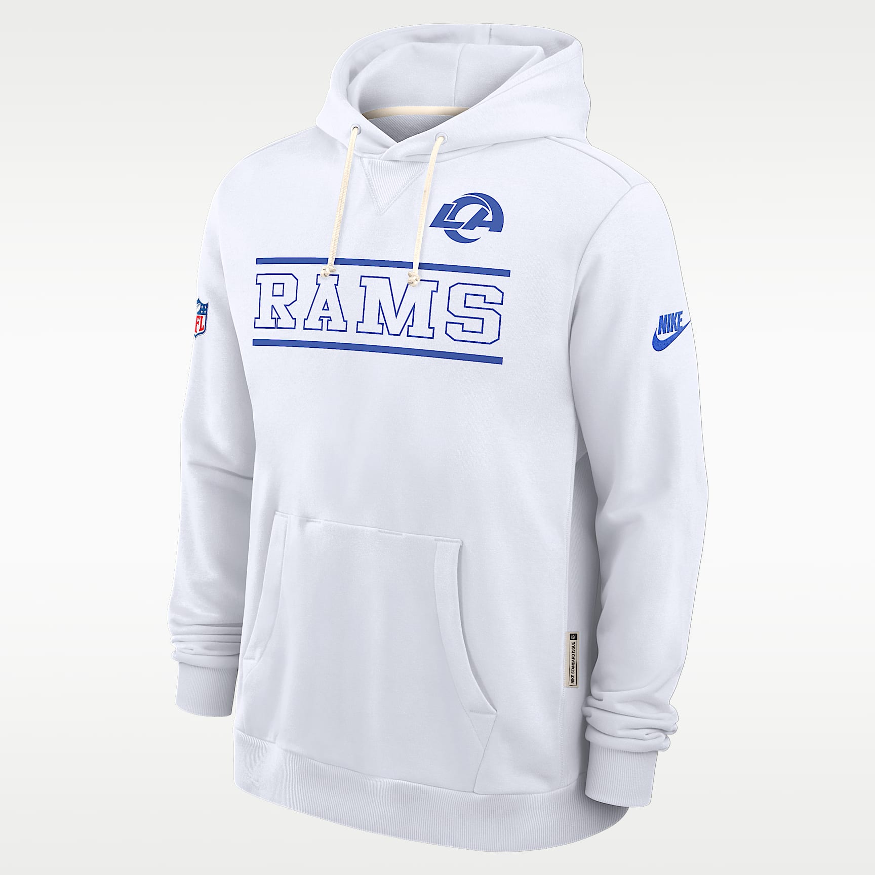 Sudadera con gorro sin cierre Nike Dri-FIT de la NFL para hombre Los Angeles Rams Alt Standard Issue