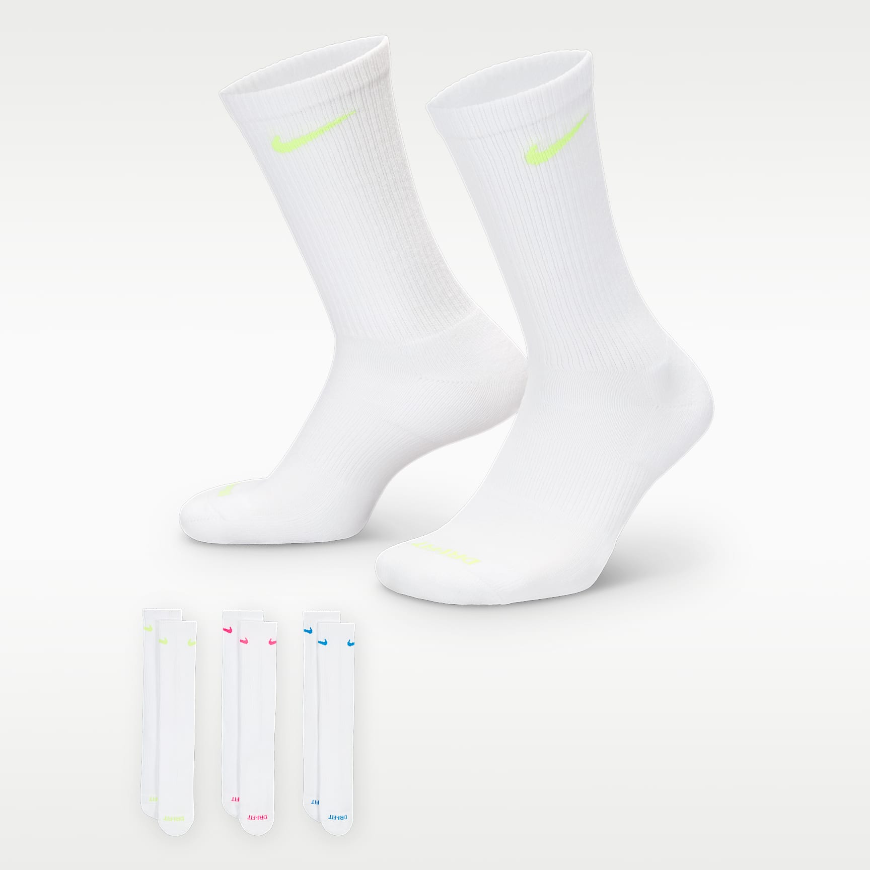 Nike Everyday Plus Cushioned Training Crew Socks (3 Pairs)