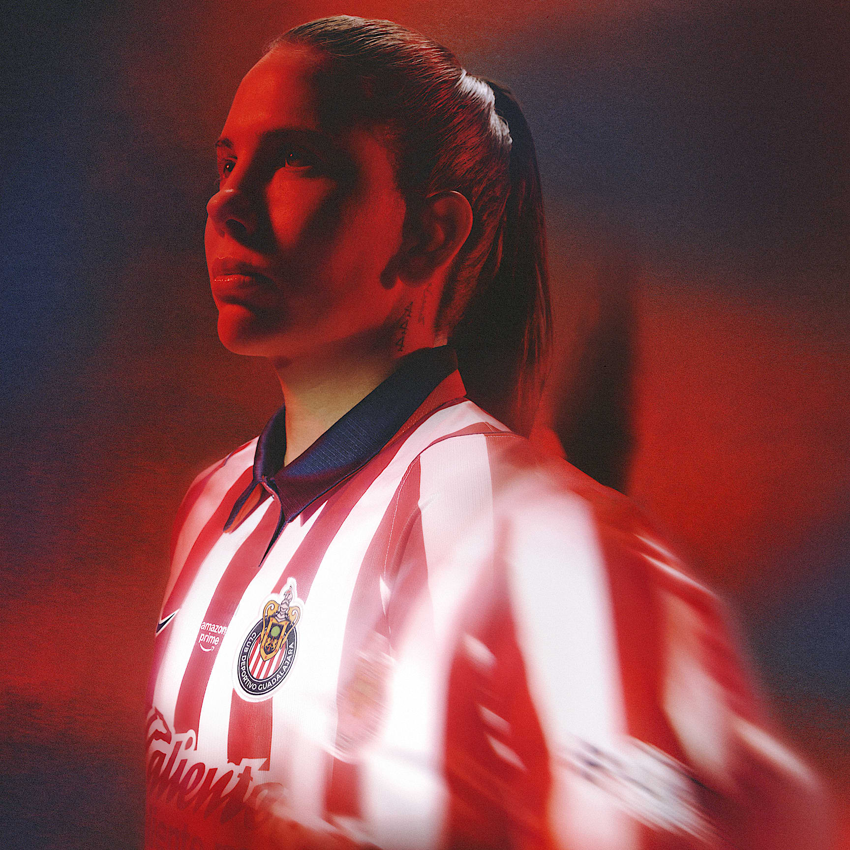 Jersey de futbol Nike Dri-FIT Replica del C.D. Guadalajara local 2026/27 Stadium para mujer