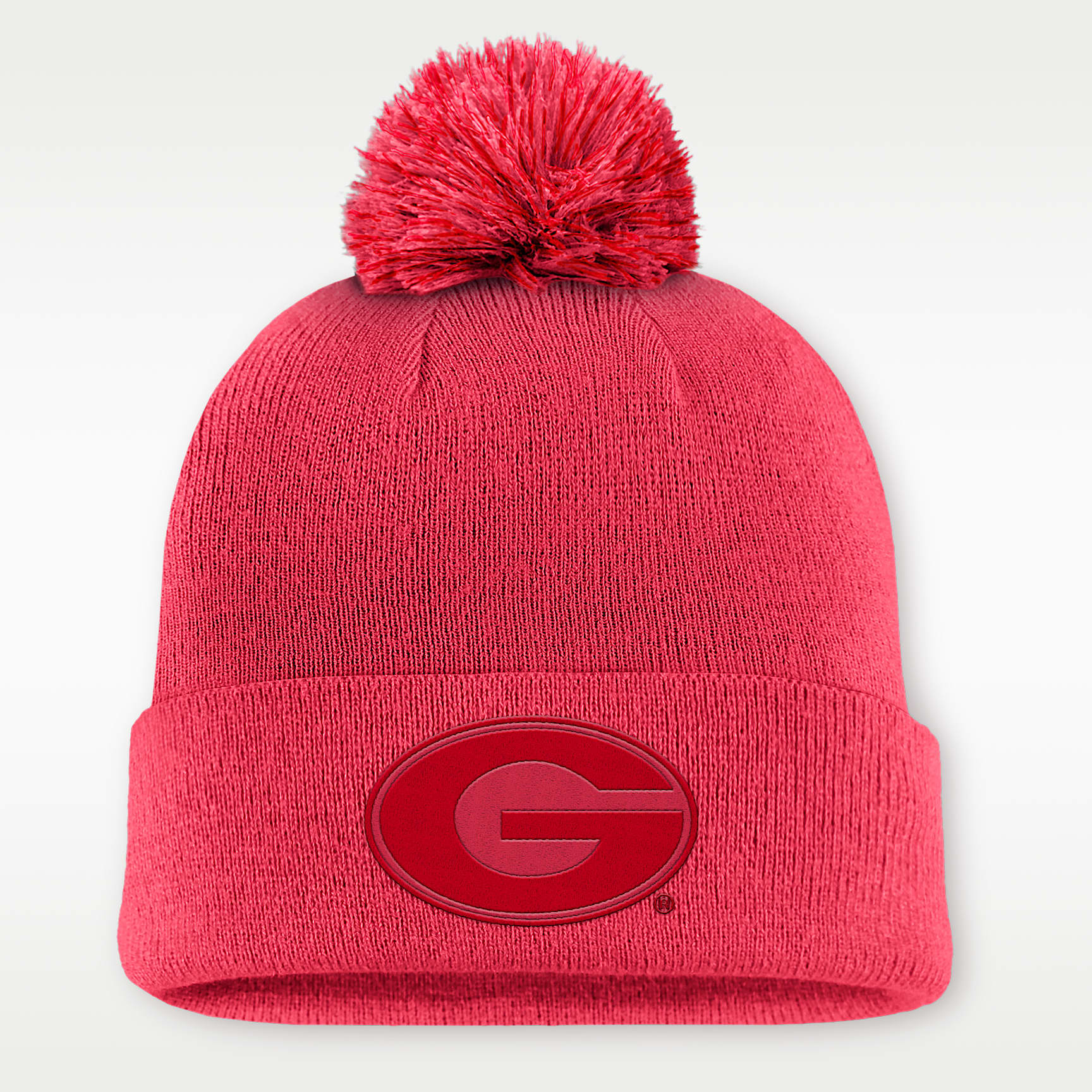 Georgia Primetime Campus Toned Men's Nike College Cuffed Pom Beanie