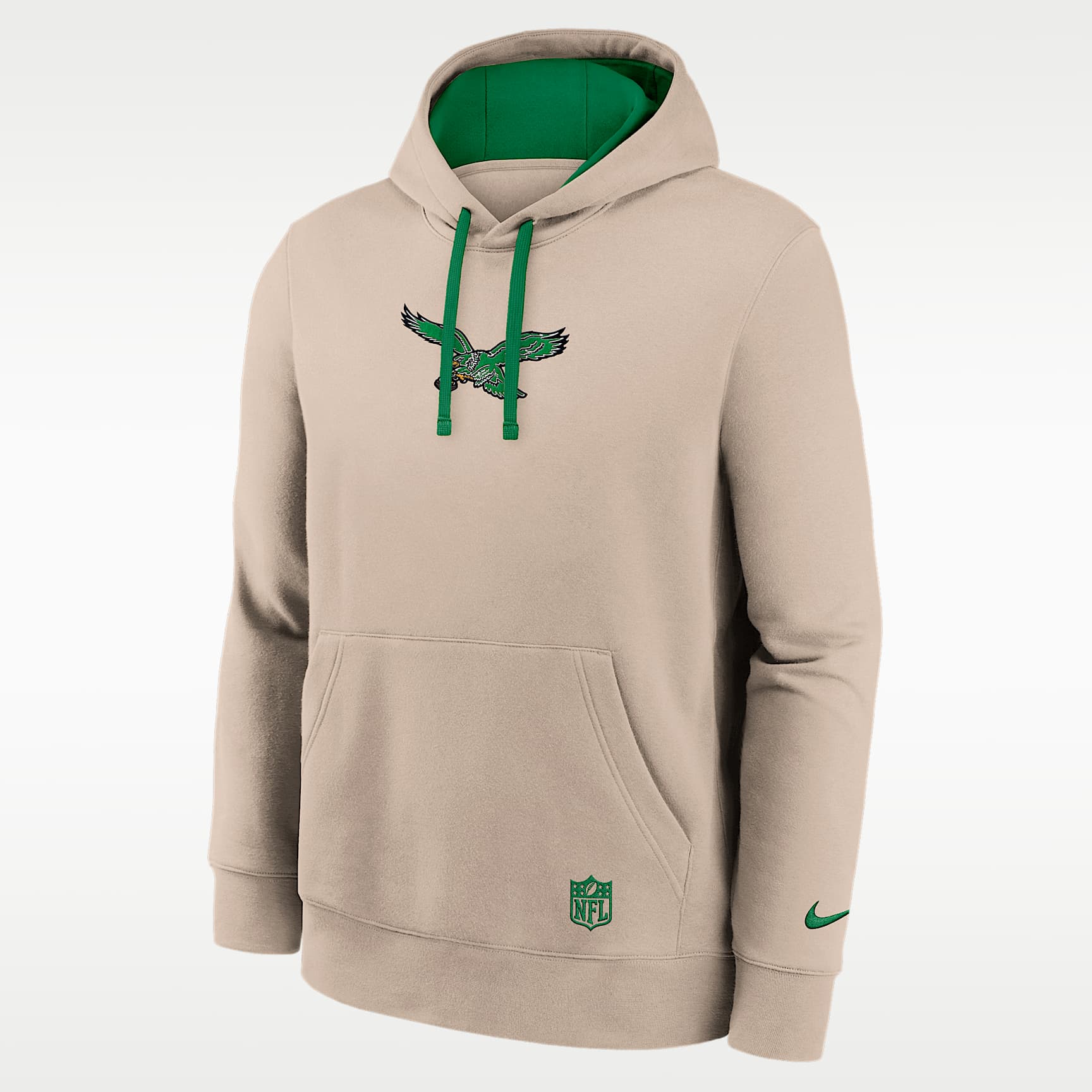 Sudadera con gorro sin cierre Nike de la NFL para hombre Philadelphia Eagles Rewind Club