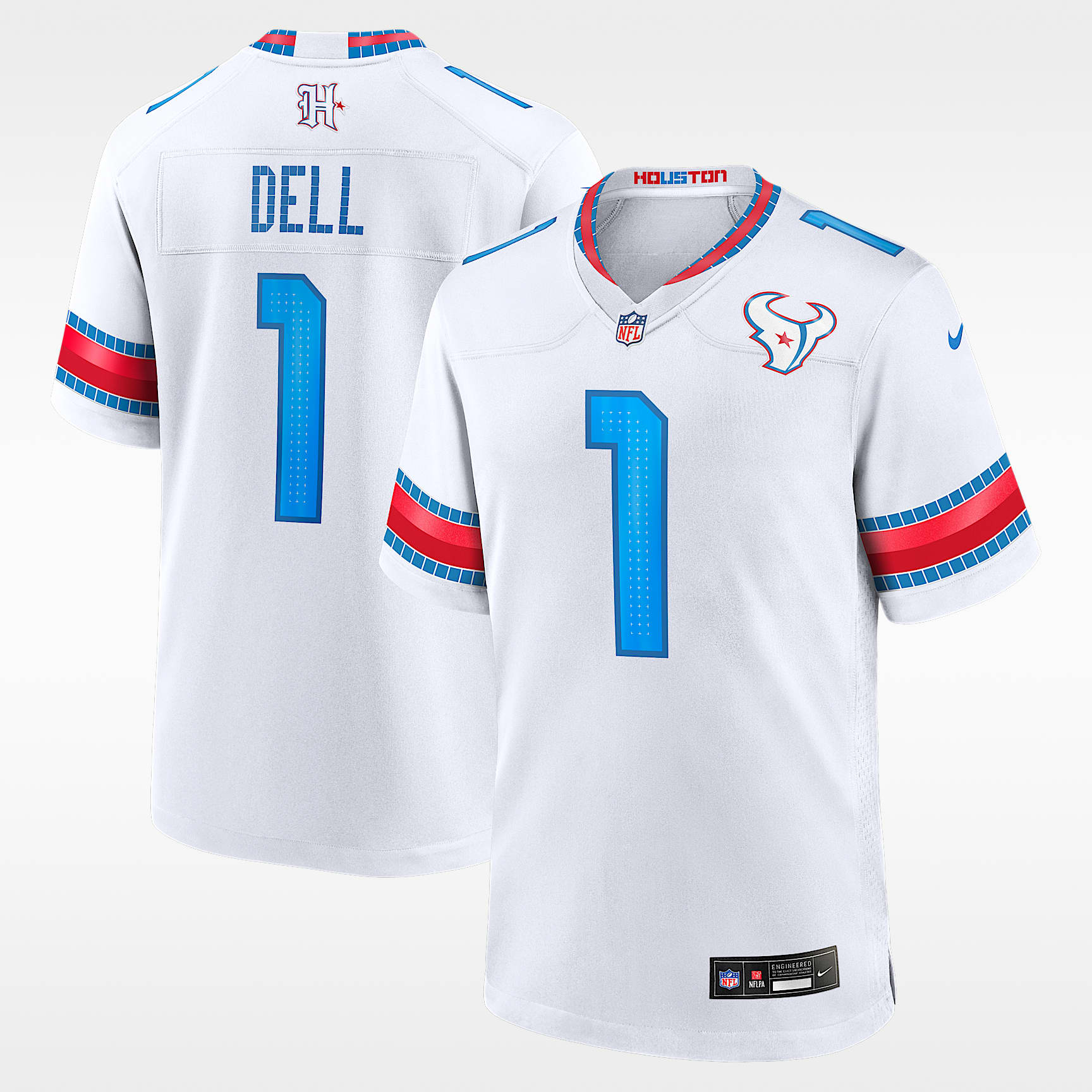 Tank Dell Houston Texans Rivalries Collection Men's Nike NFL Game Jersey
