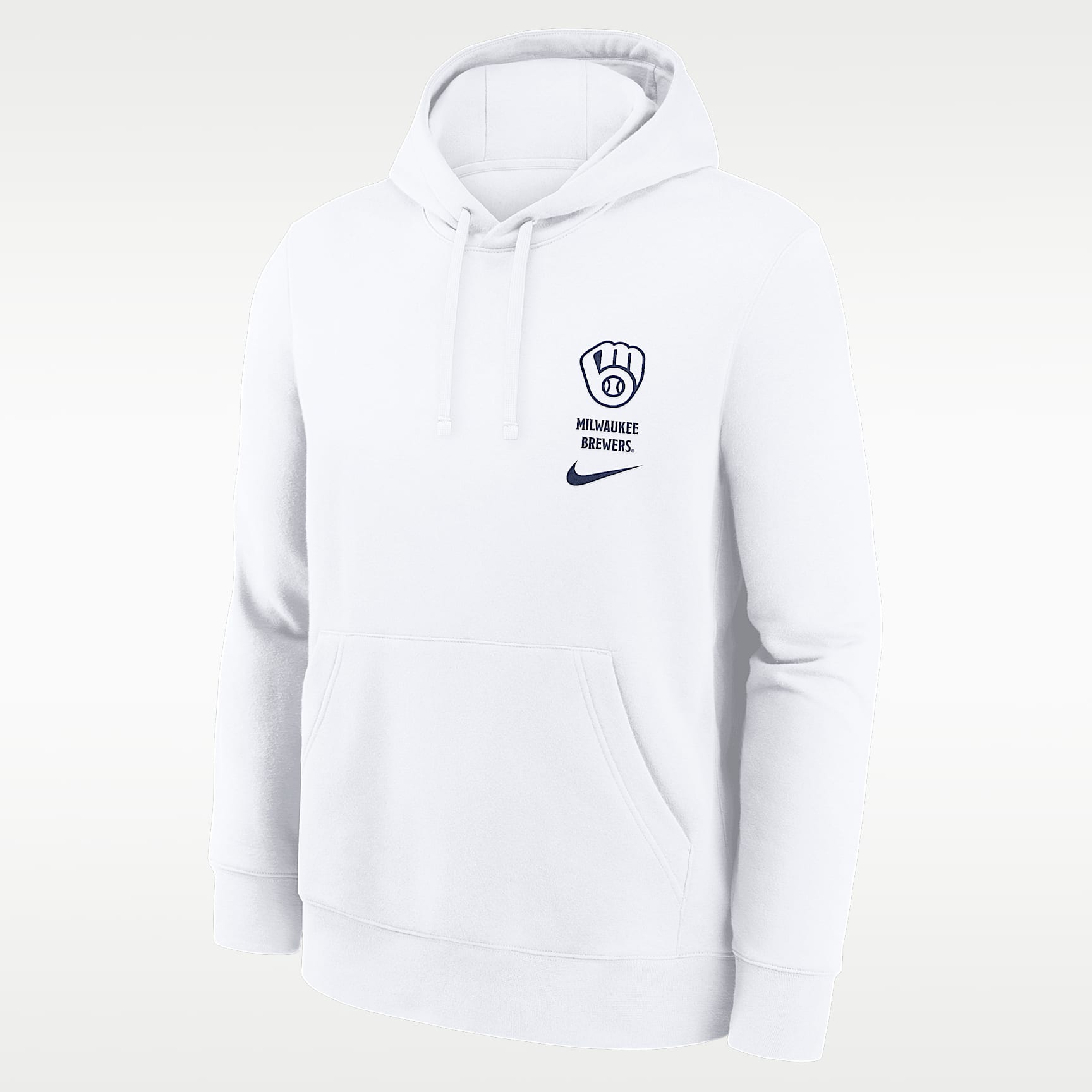 Sudadera con gorro sin cierre Nike de la MLB para hombre Milwaukee Brewers Minimal Club