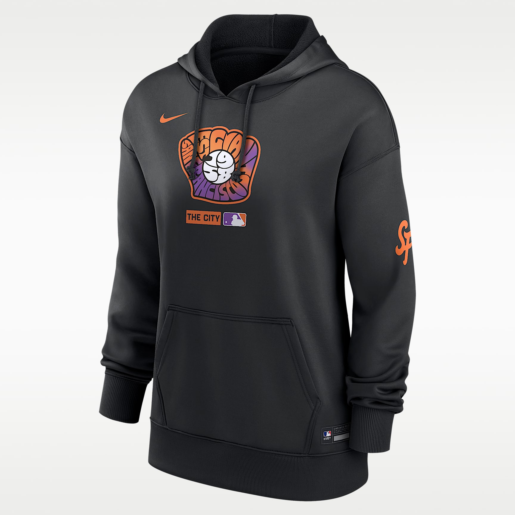 San Francisco Giants Authentic Collection City Connect Women's Nike Therma MLB Pullover Hoodie