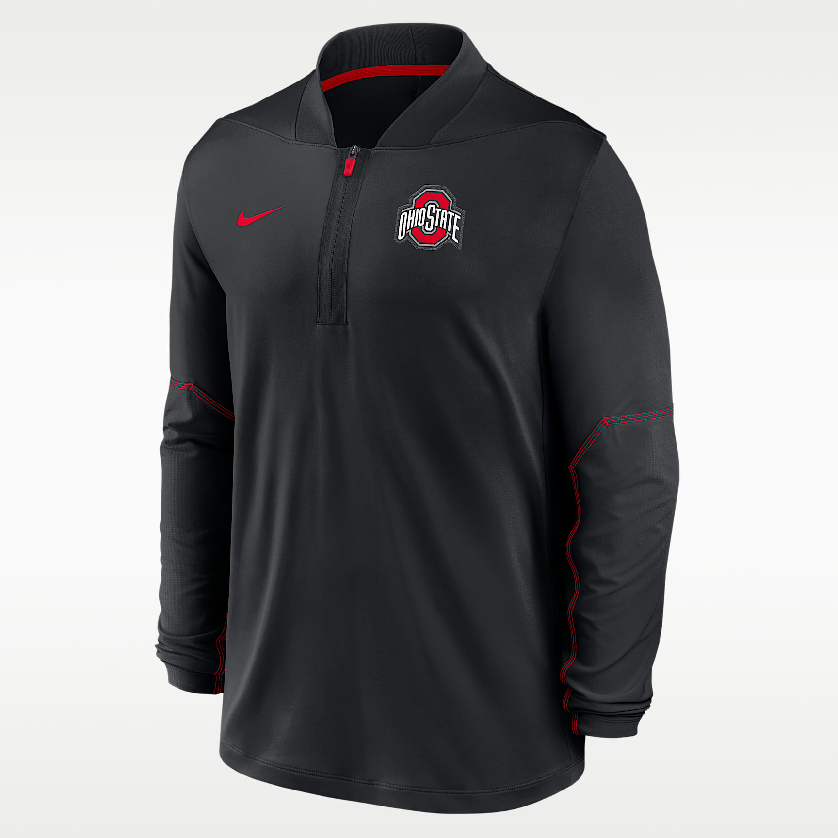 Sudadera universitaria Nike Dri-FIT de medio cierre para hombre Ohio State Sideline