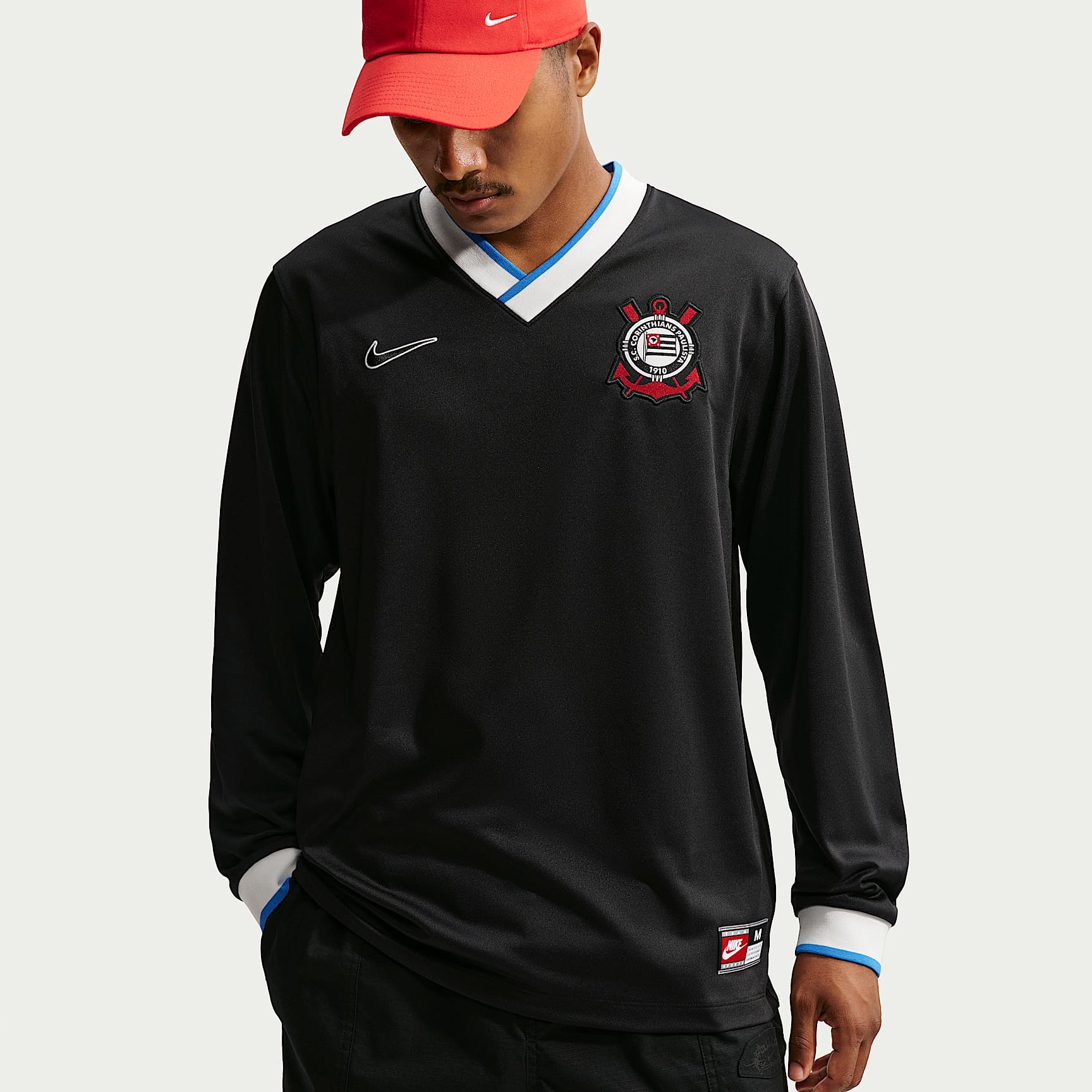 Jersey de futbol de manga larga Nike Dri-FIT para hombre S.C. Corinthians Energy Third