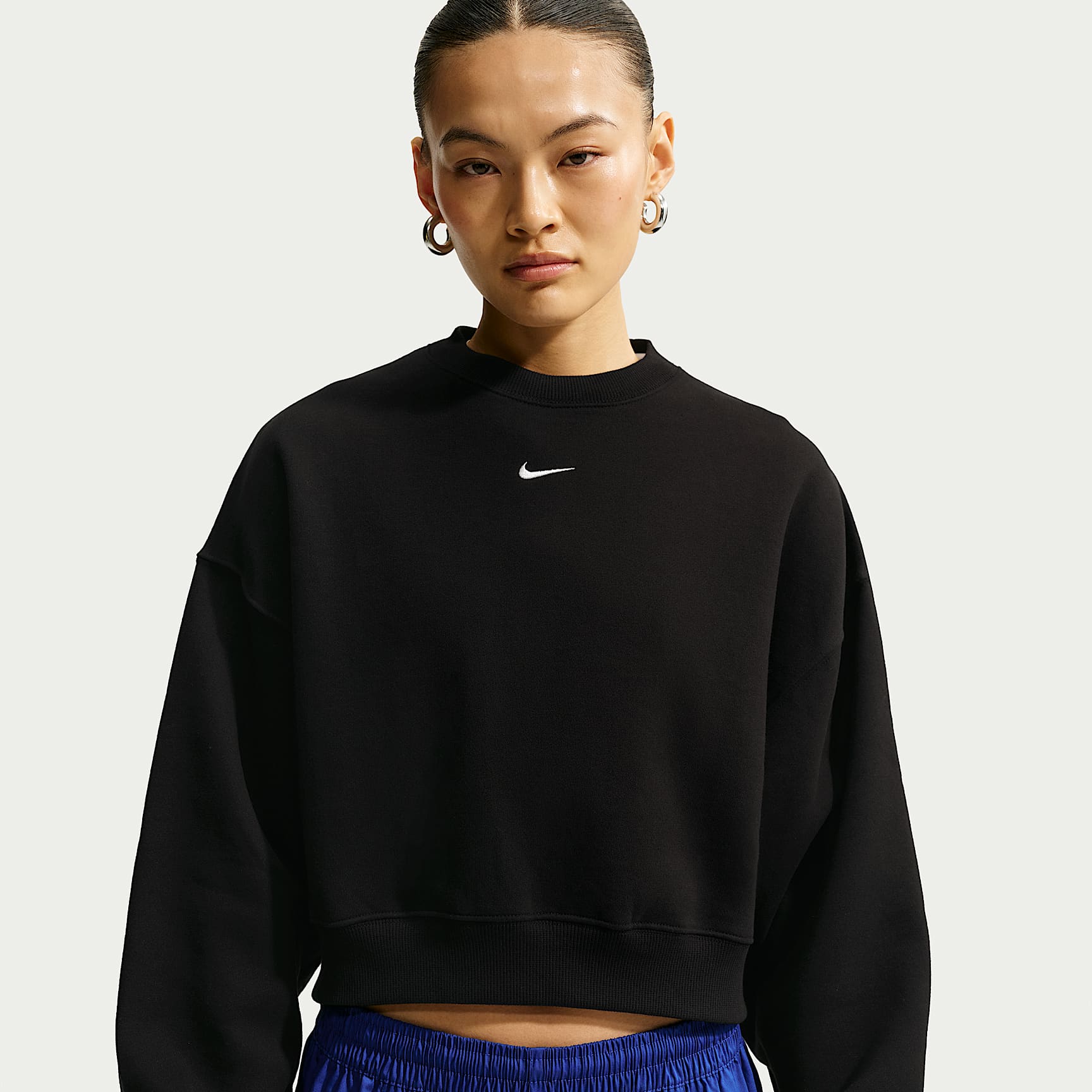 Nike Studio Fleece Medium Weight Women's Oversized Cropped Crew