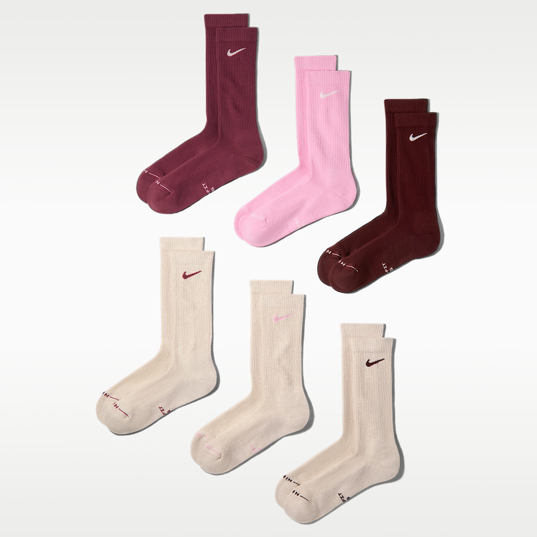 Nike Everyday Elevated Crew Socks (6 Pairs)