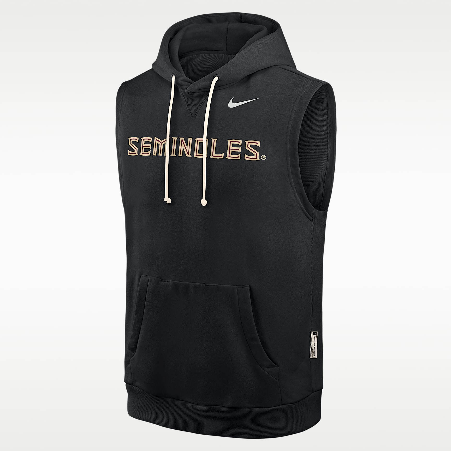 Florida State Sideline Men's Nike Dri-FIT College Sleeveless Pullover Hoodie