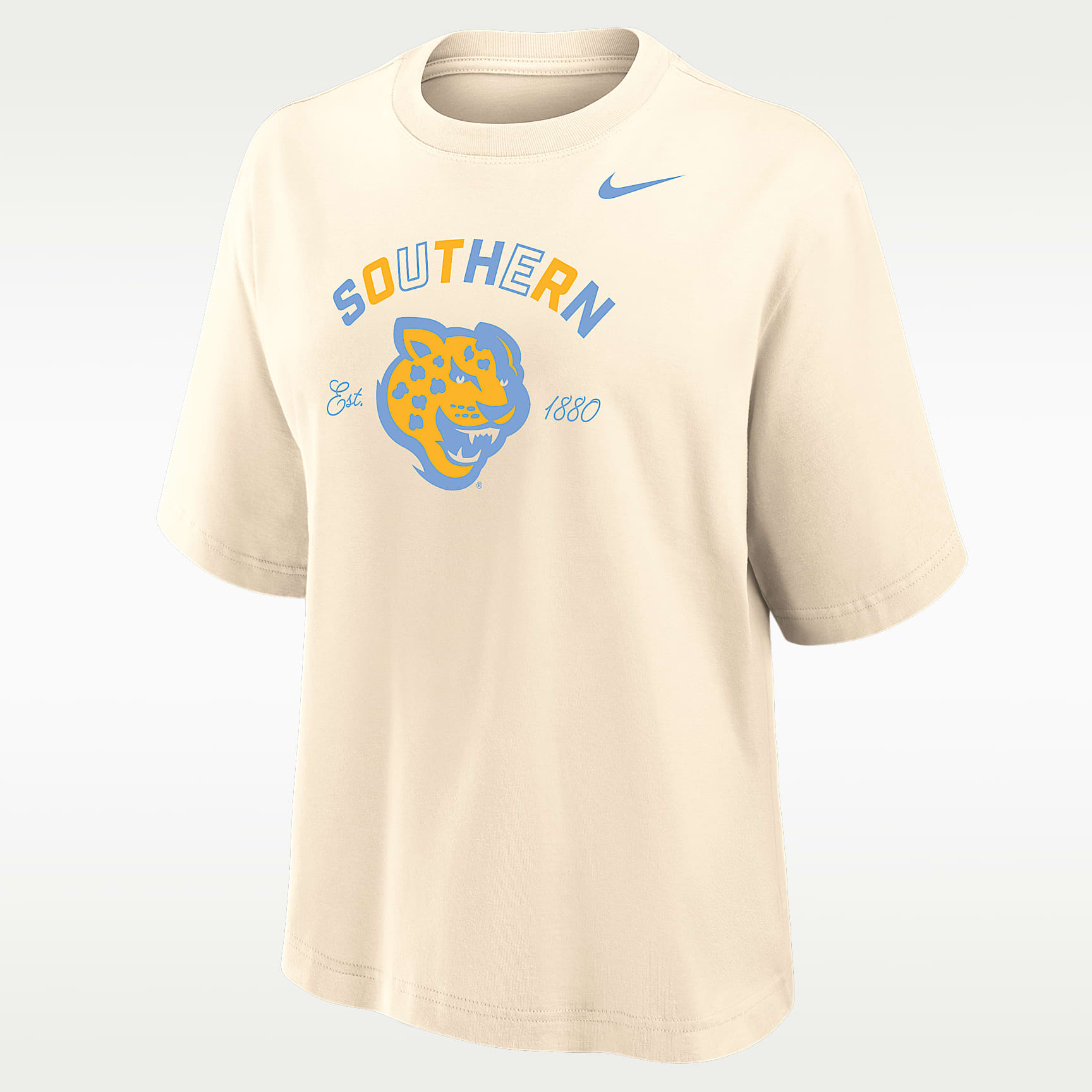 Nike College (Southern University and A&M) Women's Boxy Cotton T-Shirt